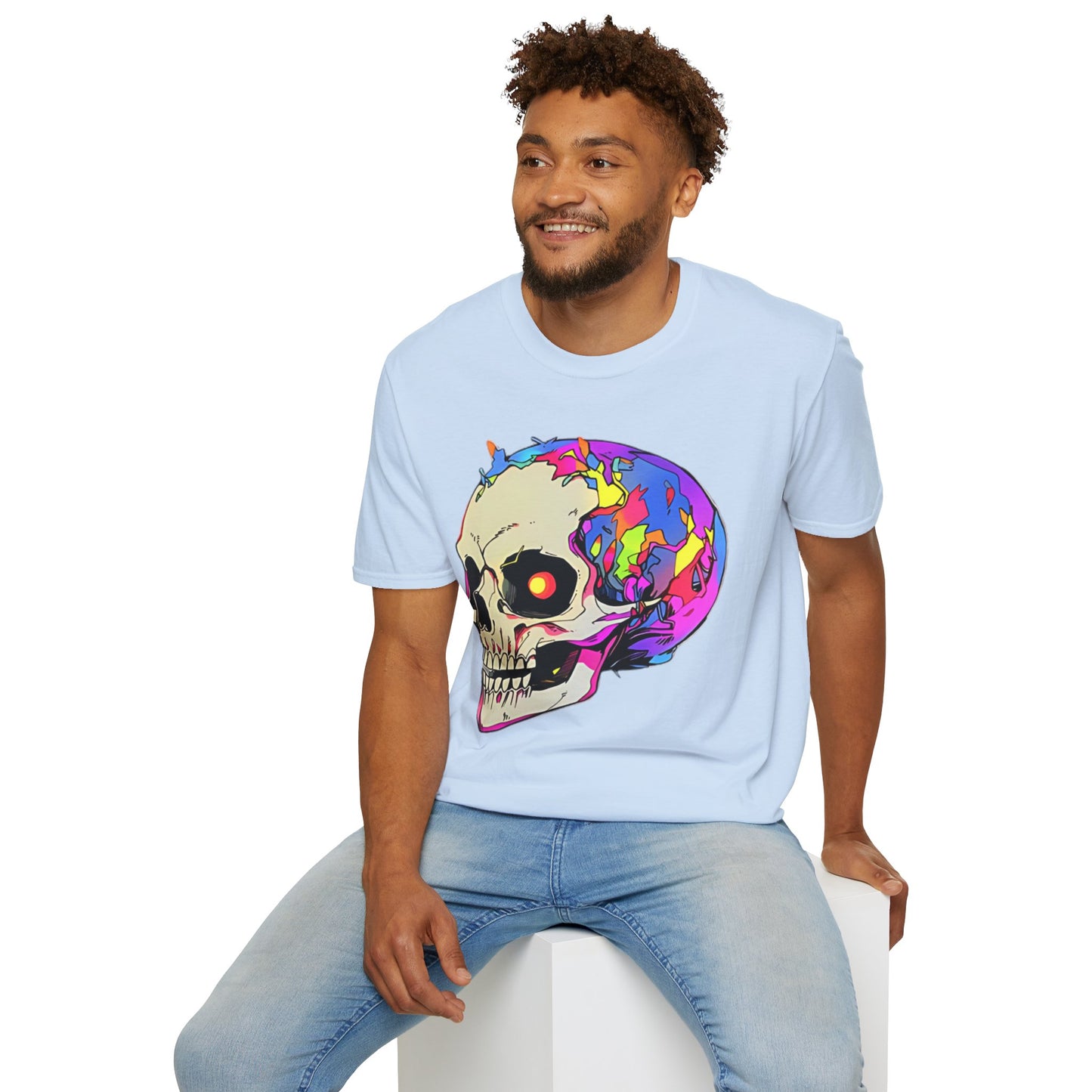 Skull Tee Shirt, Skeleton Shirt, Shirt with Skull, Shirt with Skeleton