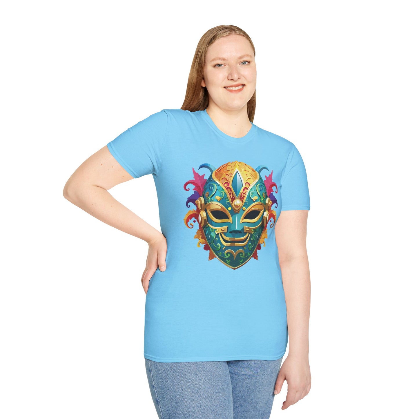 Mask Tee Shirt, Mask Shirt, Shirt with Mask, Masquerade Tees