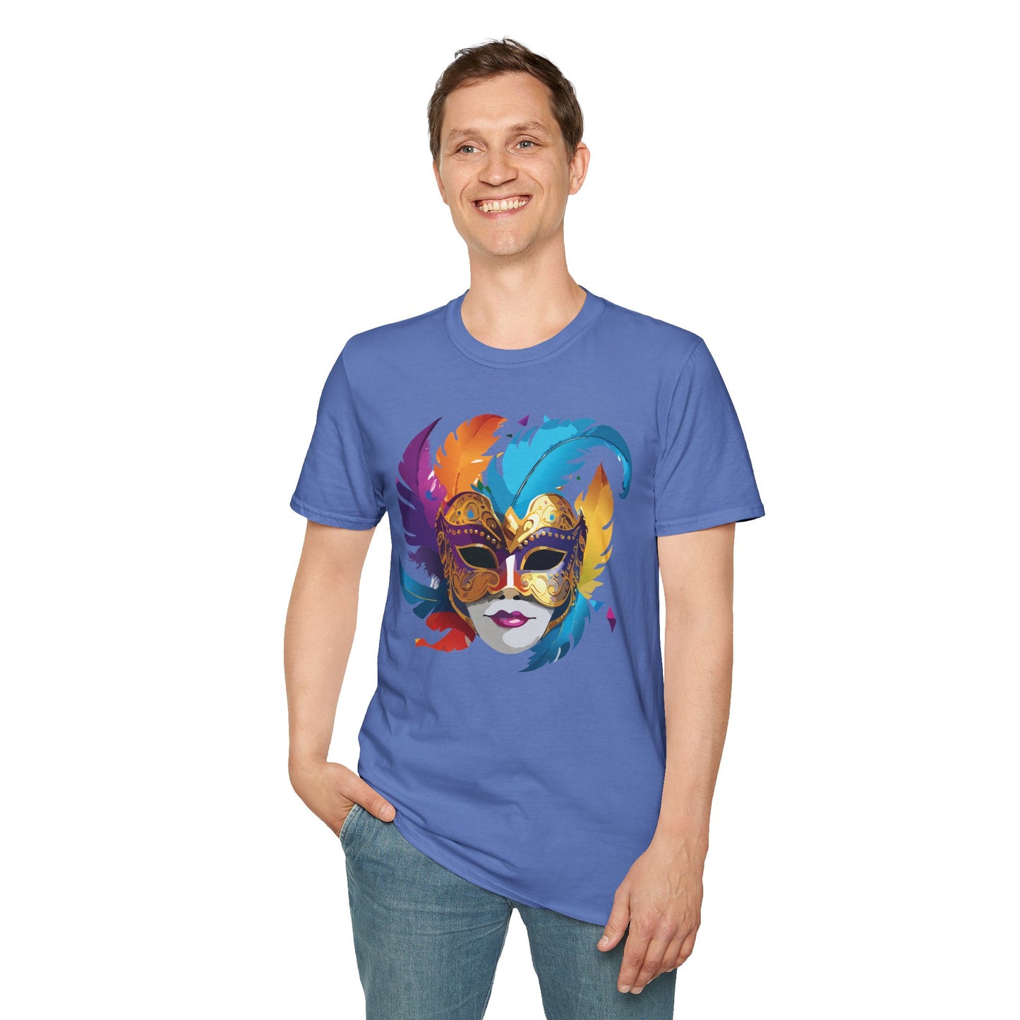 Mask Tee Shirt, Mask Shirt, Shirt with Mask, Masquerade Tees