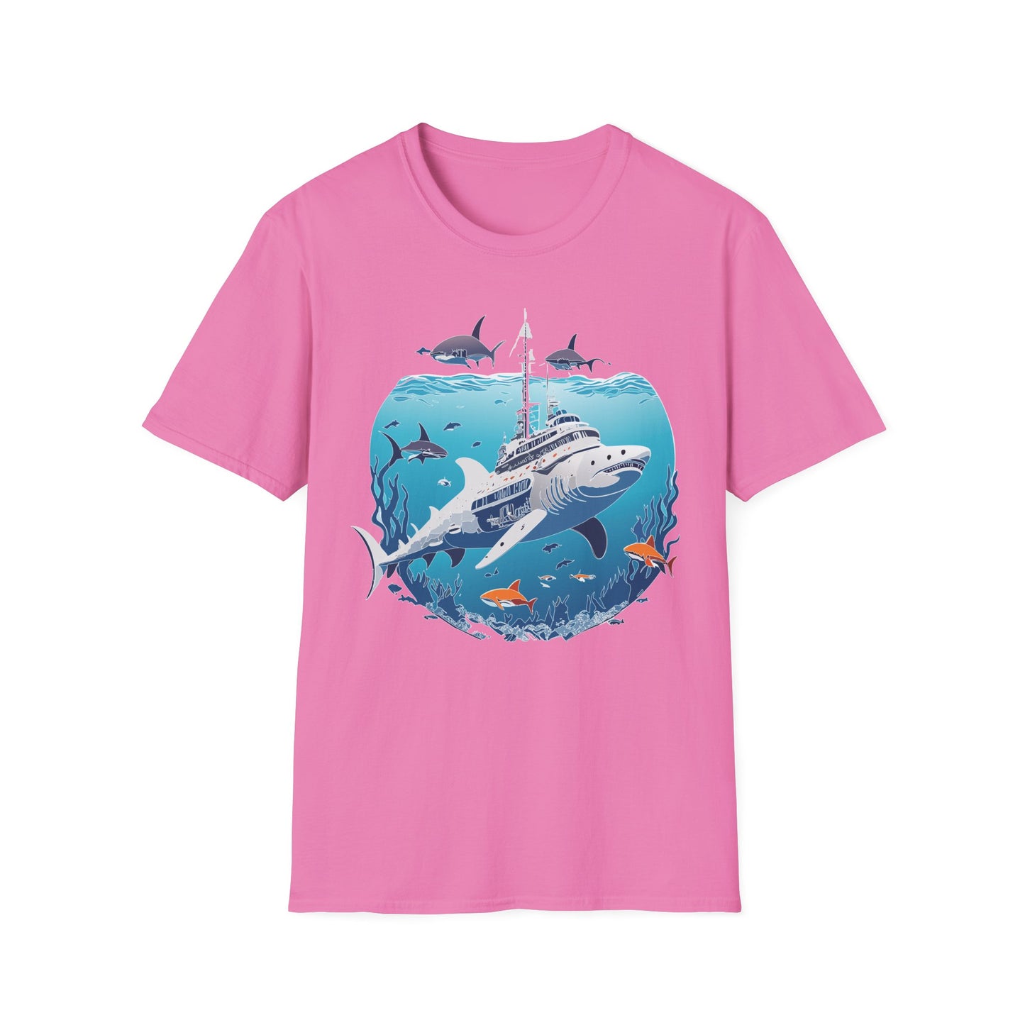 Ocean Tee Shirt, Ocean Shirt, Shirt with Ocean, U boat Tees, Shirt with U-Boat