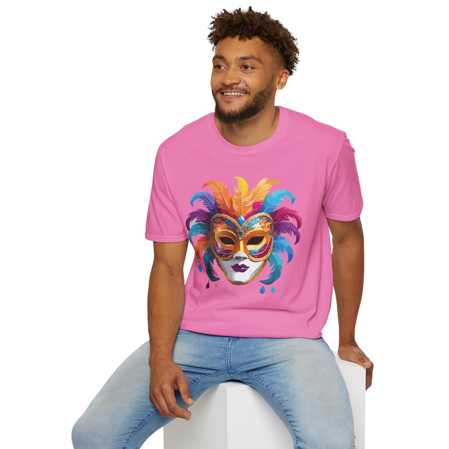 Mask Tee Shirt, Mask Shirt, Shirt with Mask, Masquerade Tees