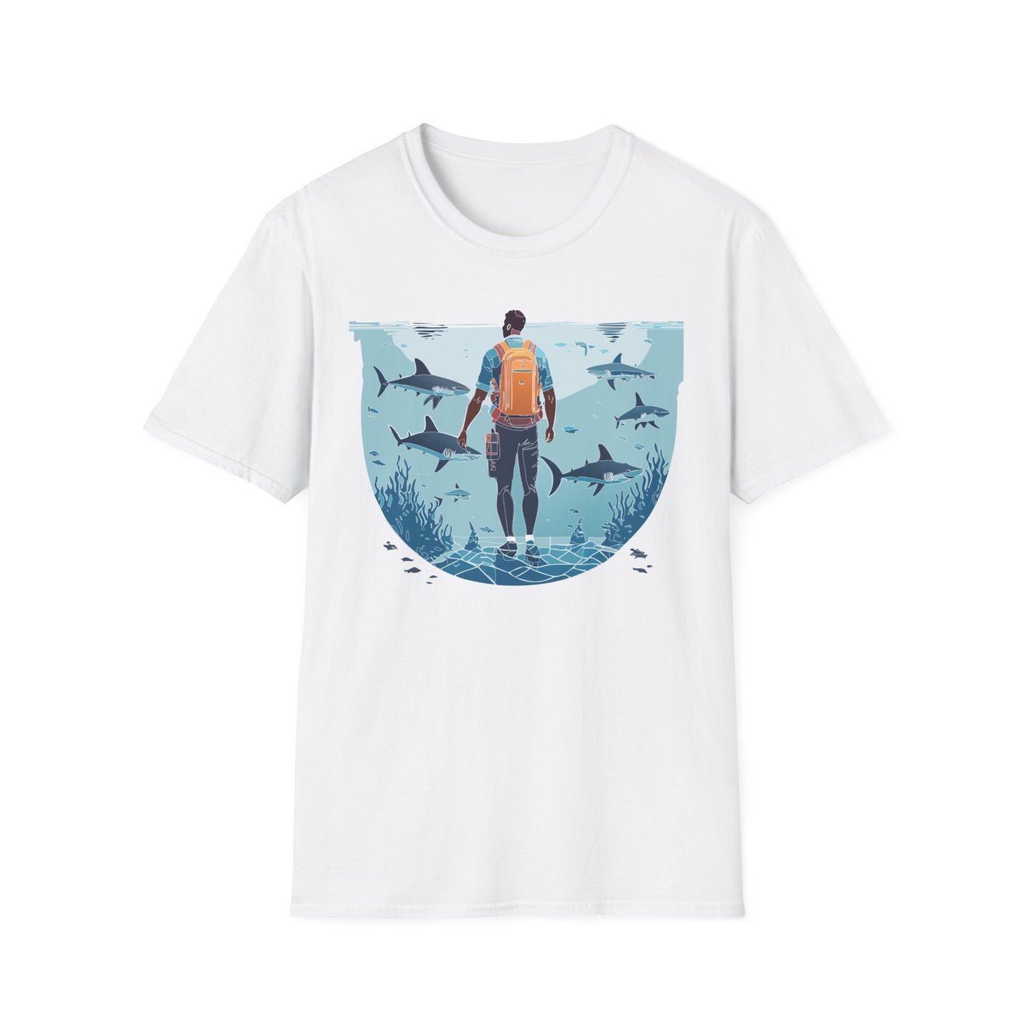 Ocean Tee Shirt, Ocean Shirt, Shirt with Ocean, U boat Tees, Shirt with U-Boat
