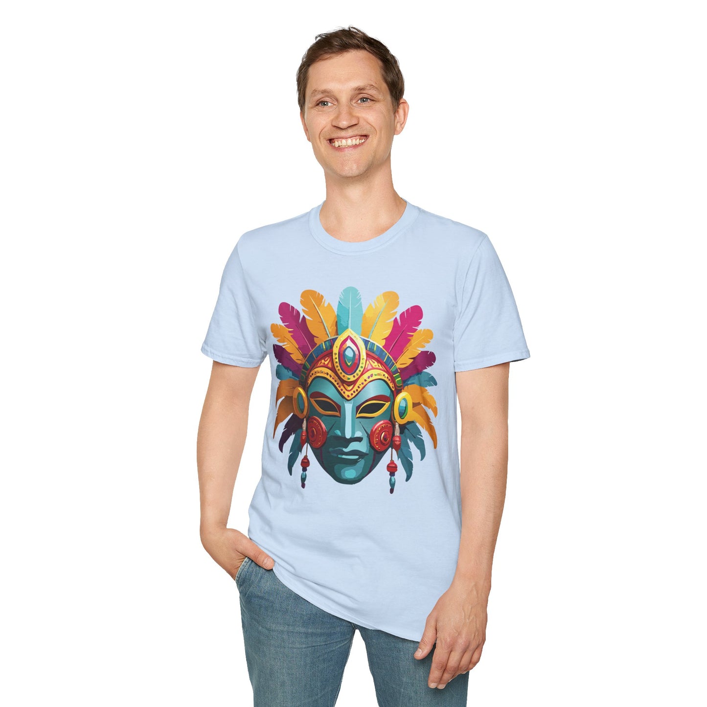 Mask Tee Shirt, Mask Shirt, Shirt with Mask, Masquerade Tees