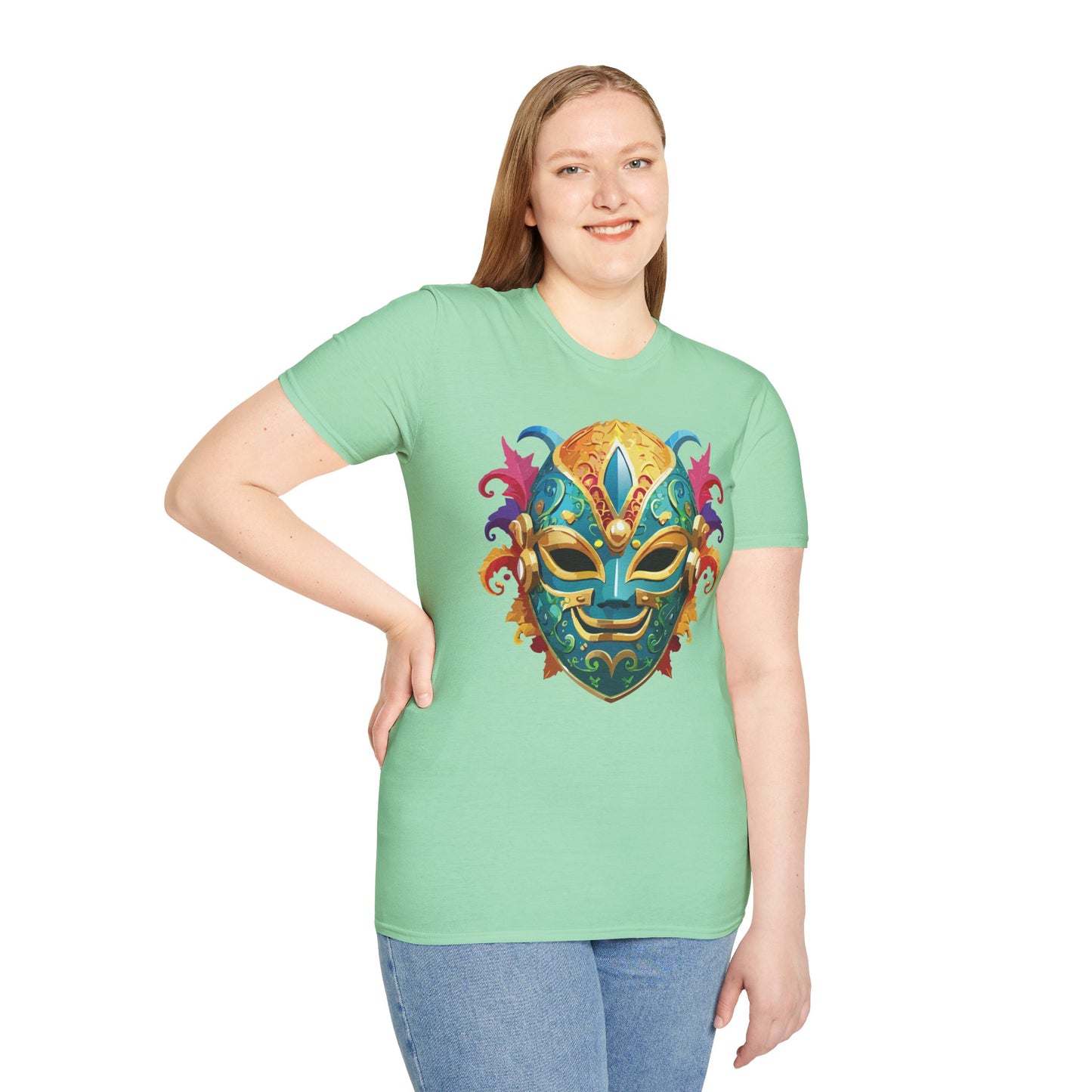 Mask Tee Shirt, Mask Shirt, Shirt with Mask, Masquerade Tees