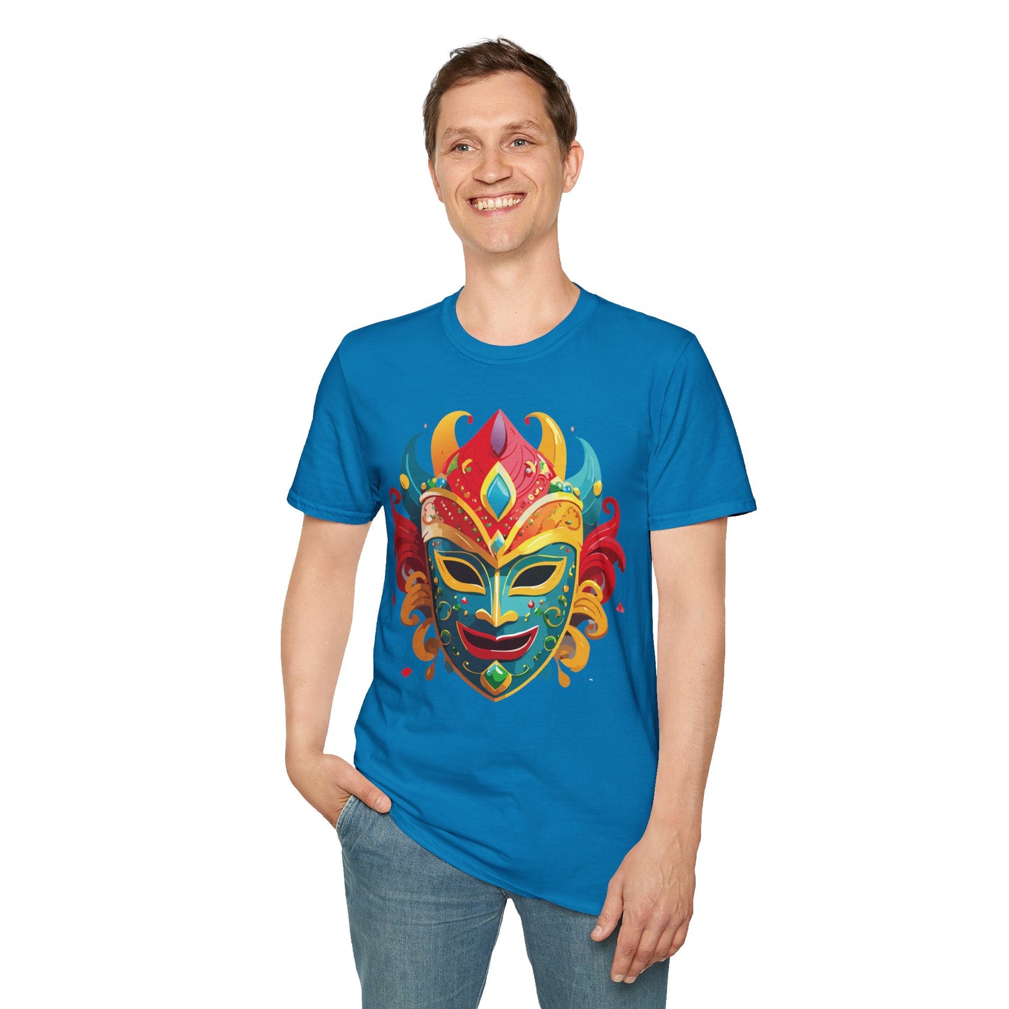 Mask Tee Shirt, Mask Shirt, Shirt with Mask, Masquerade Tees