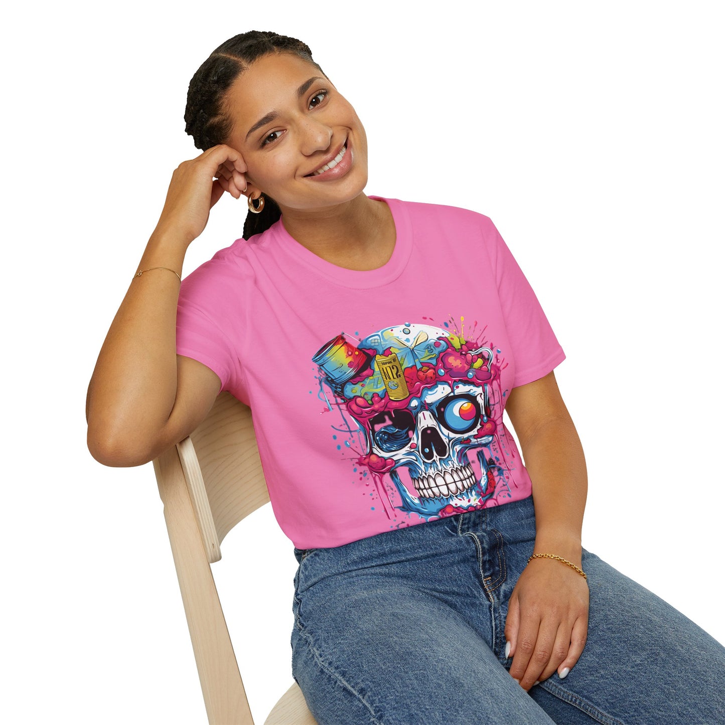 Skull Tee Shirt, Skeleton Shirt, Shirt with Skull, Shirt with Skeleton
