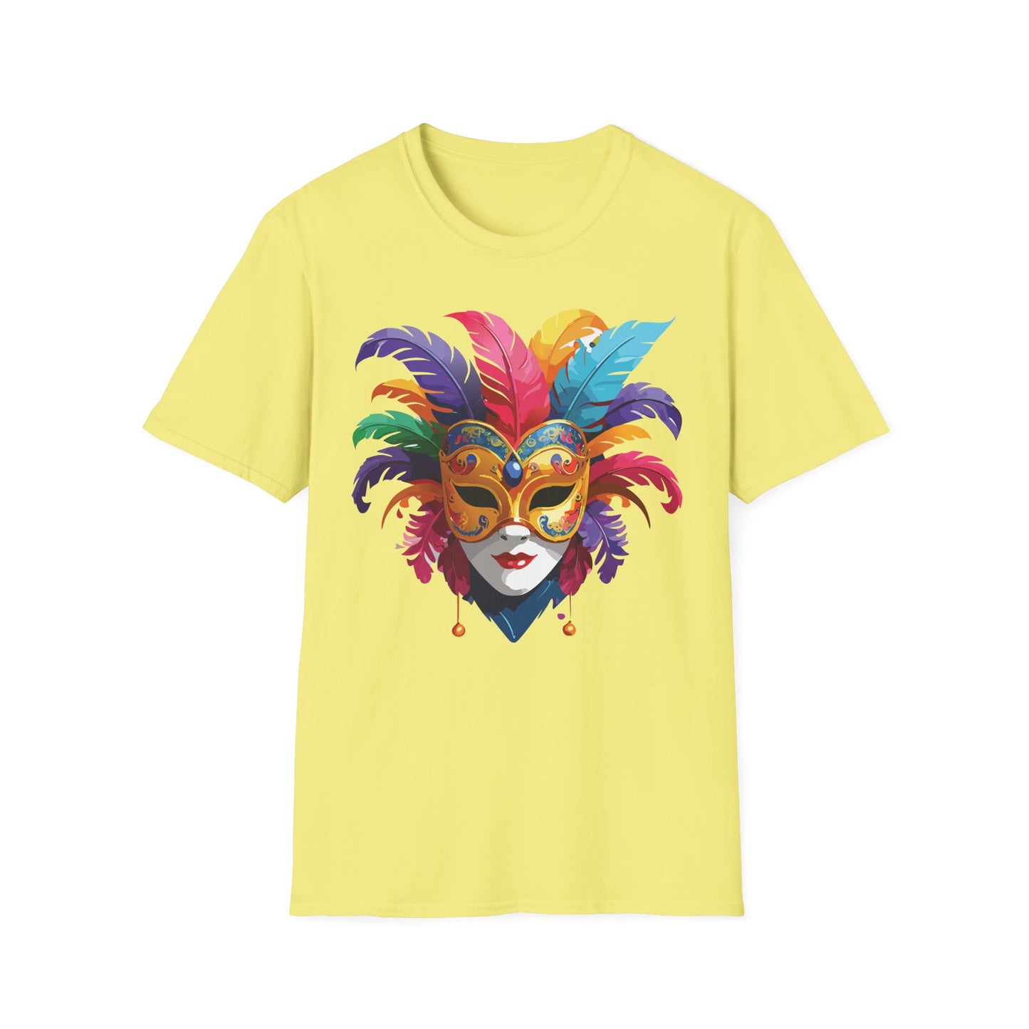 Mask Tee Shirt, Mask Shirt, Shirt with Mask, Masquerade Tees