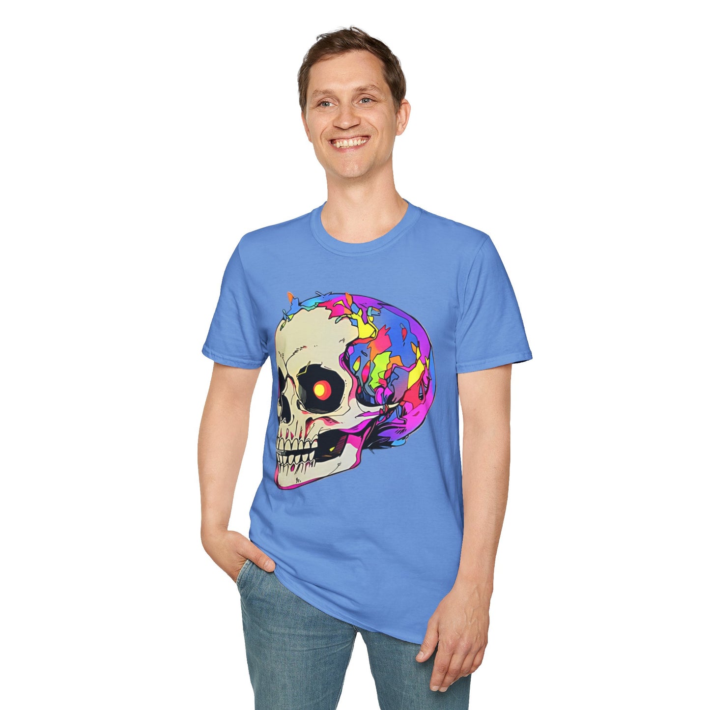 Skull Tee Shirt, Skeleton Shirt, Shirt with Skull, Shirt with Skeleton