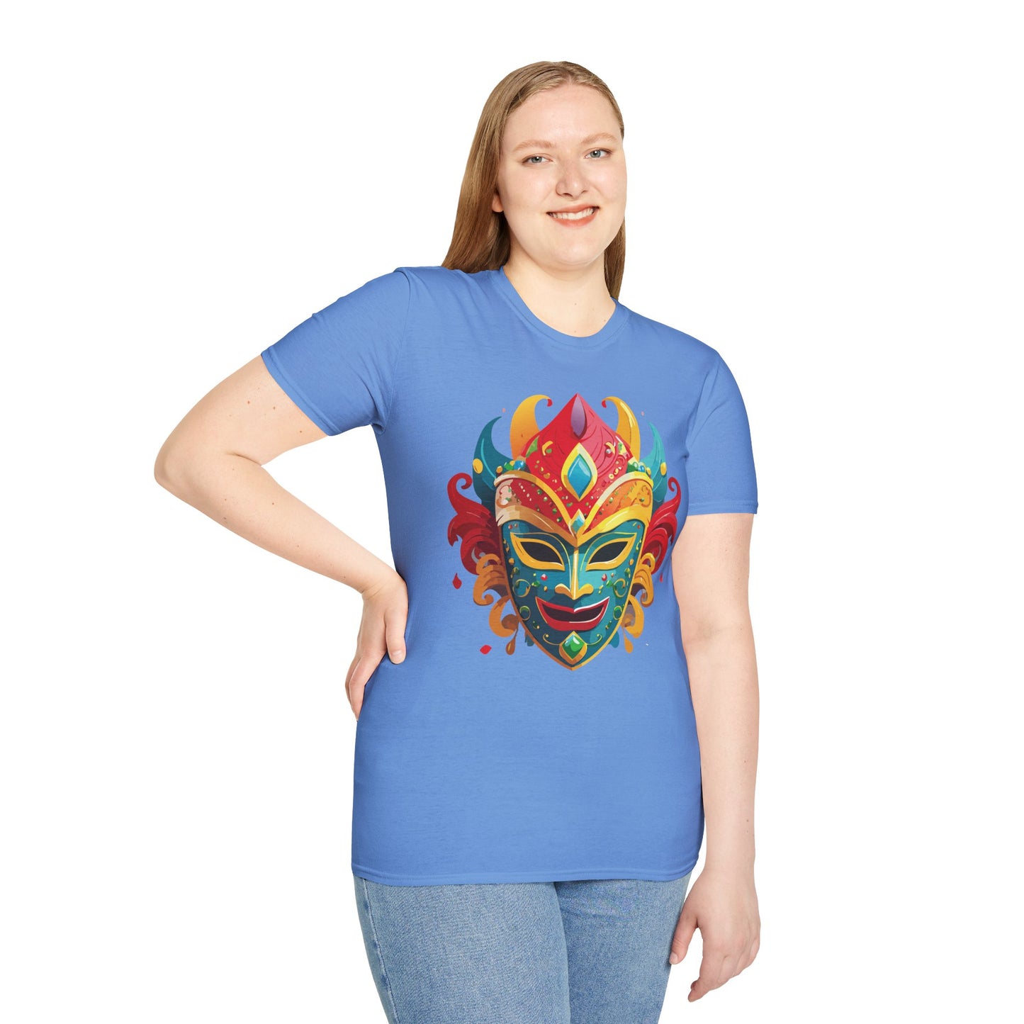 Mask Tee Shirt, Mask Shirt, Shirt with Mask, Masquerade Tees