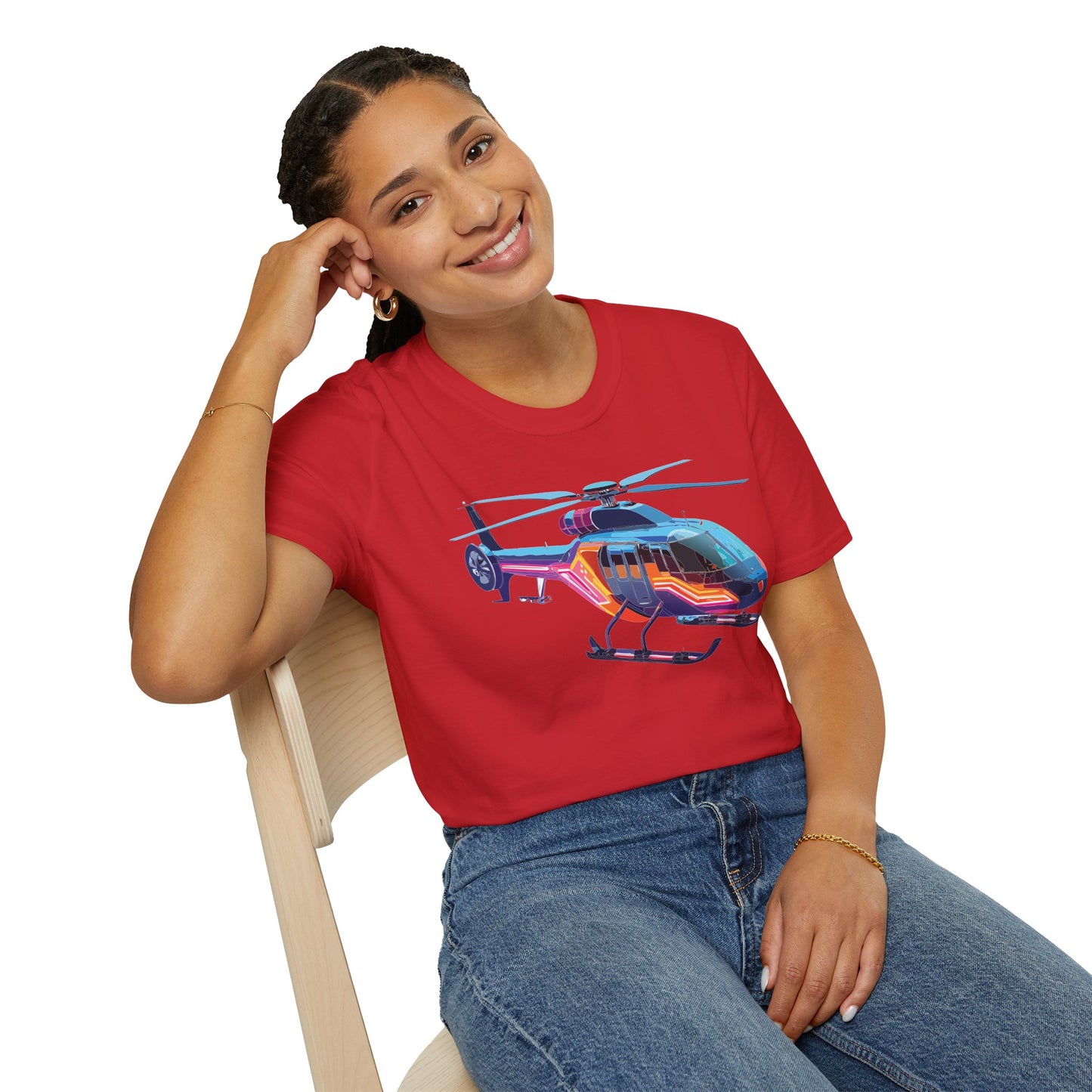 Chopper Shirt, Helicopter Shirt, Shirt with Helicopter, T Shirt with Chopper