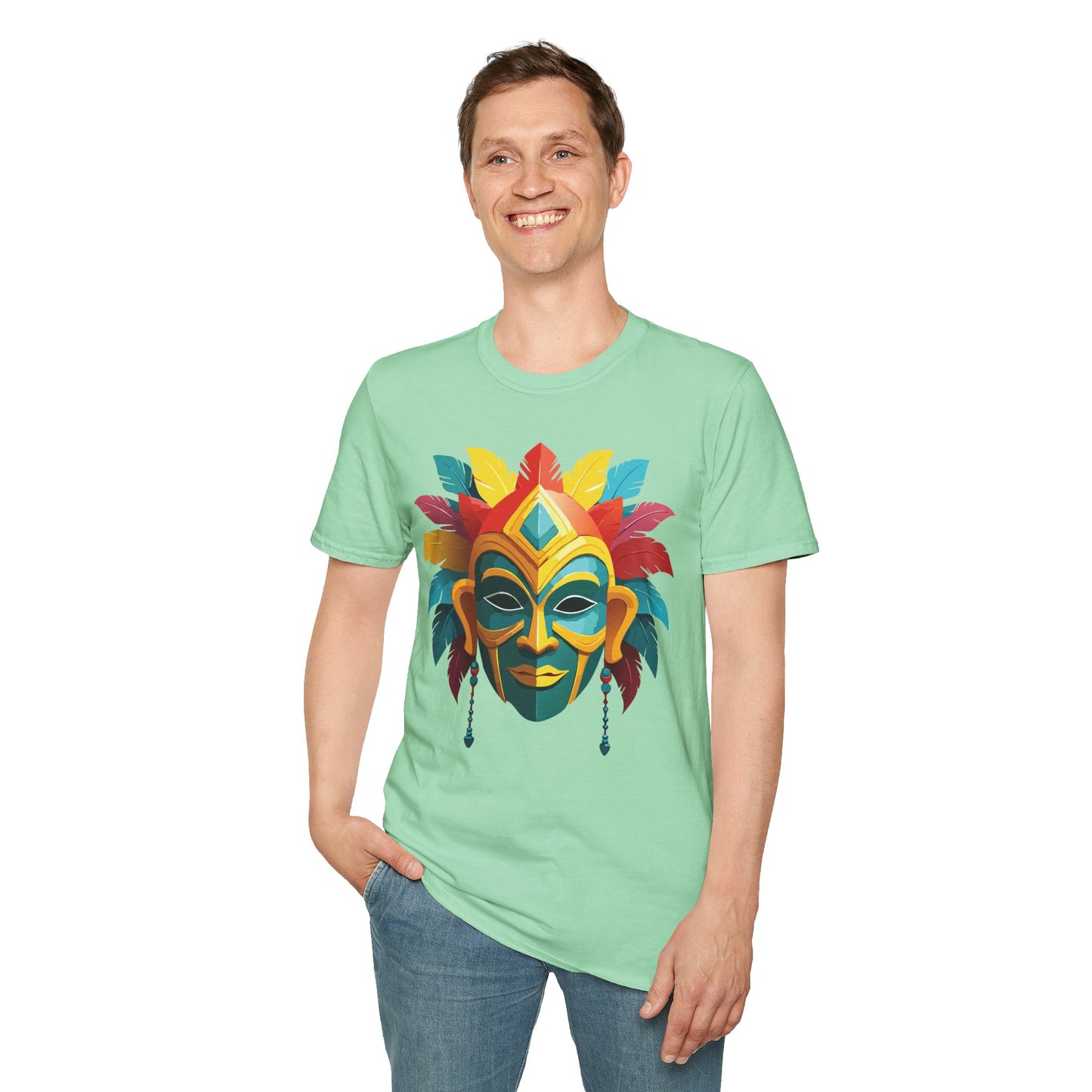 Mask Tee Shirt, Mask Shirt, Shirt with Mask, Masquerade Tees