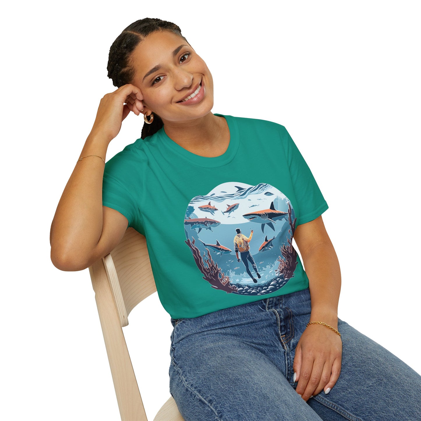 Ocean Tee Shirt, Ocean Shirt, Shirt with Ocean, U boat Tees, Shirt with U-Boat
