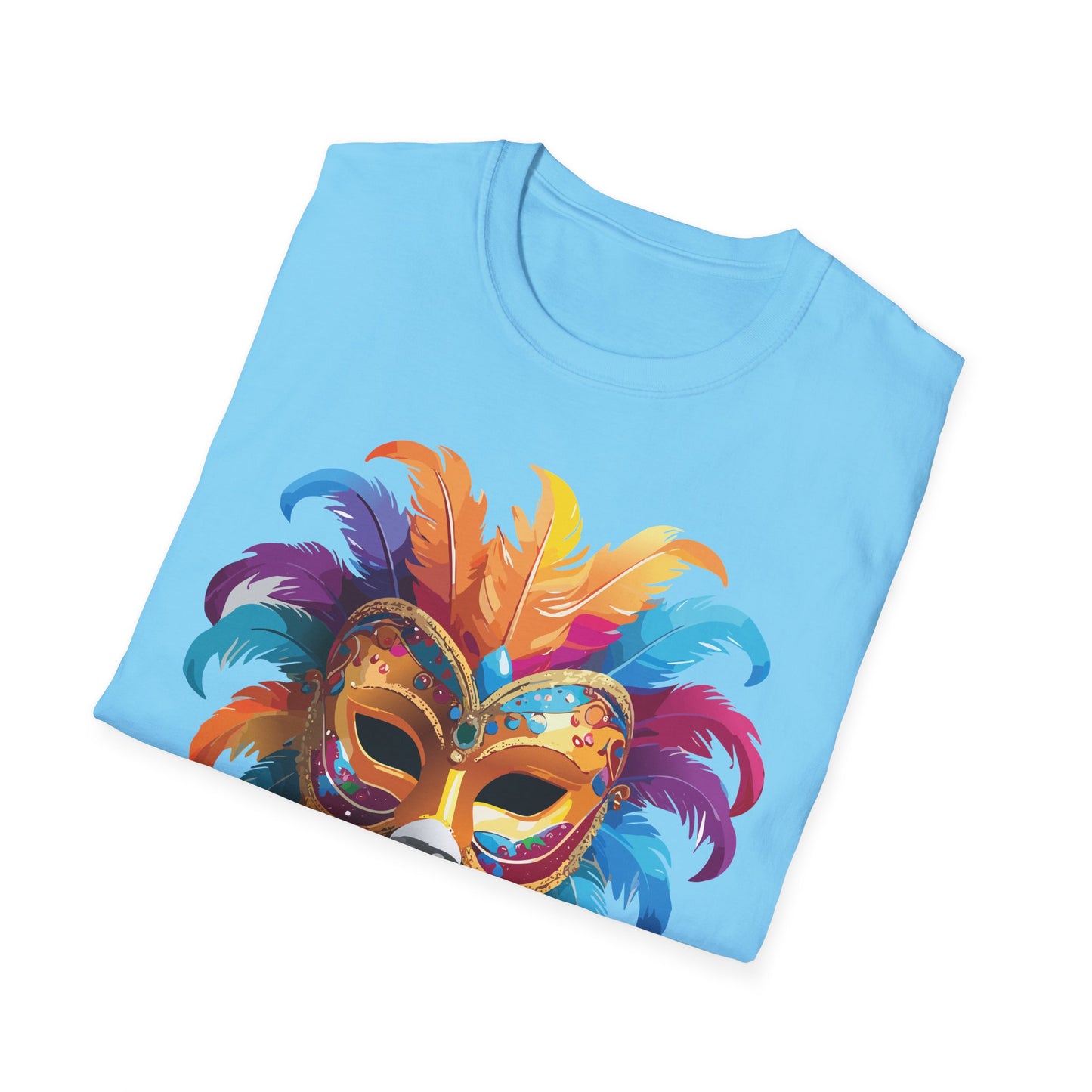Mask Tee Shirt, Mask Shirt, Shirt with Mask, Masquerade Tees