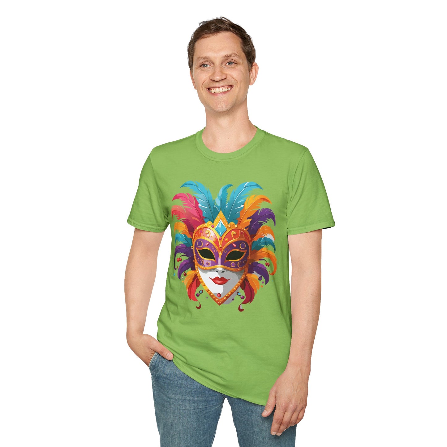 Mask Tee Shirt, Mask Shirt, Shirt with Mask, Masquerade Tees