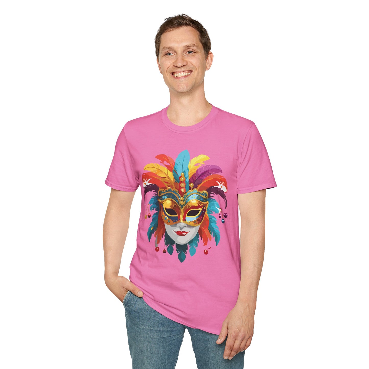 Mask Tee Shirt, Mask Shirt, Shirt with Mask, Masquerade Tees