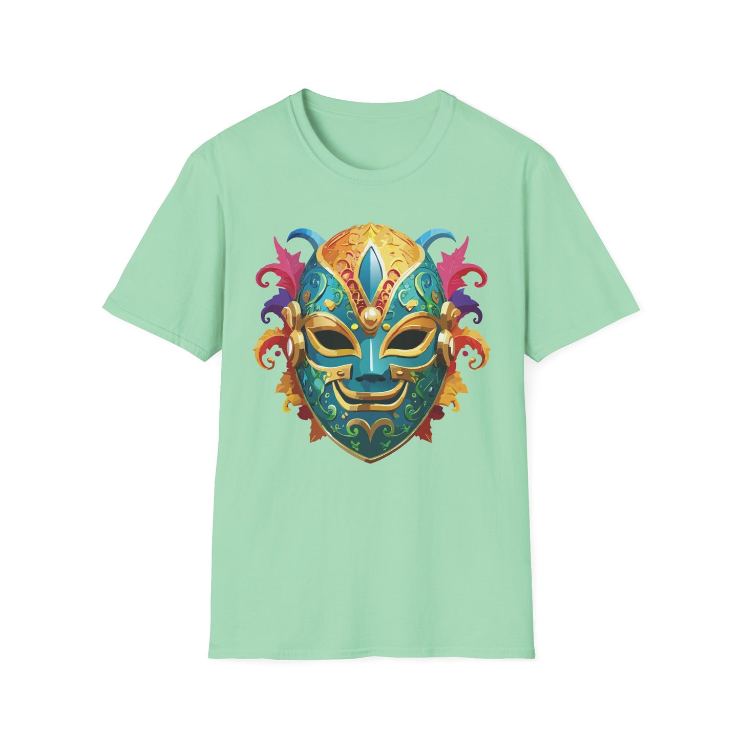 Mask Tee Shirt, Mask Shirt, Shirt with Mask, Masquerade Tees