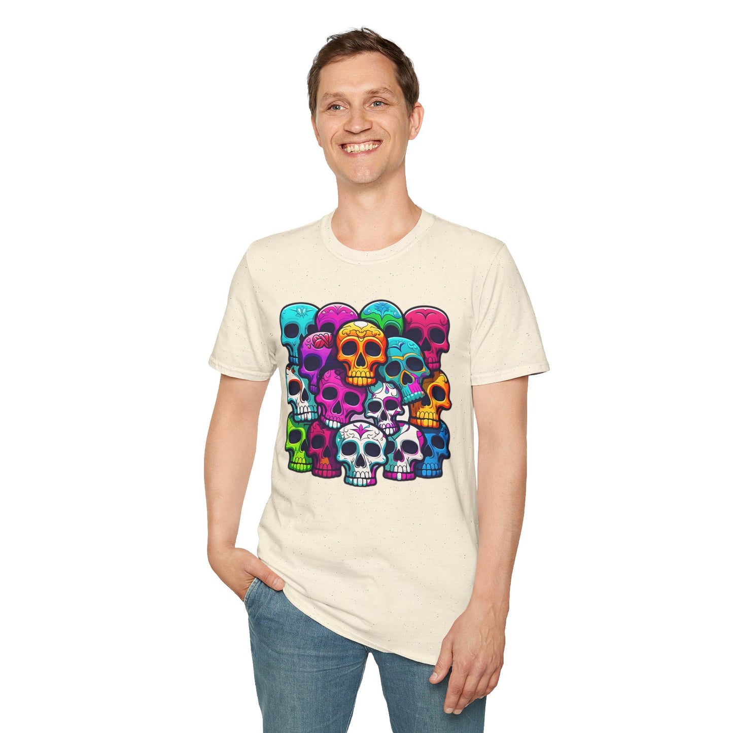 Skull Tee Shirt, Skeleton Shirt, Shirt with Skull, Shirt with Skeleton