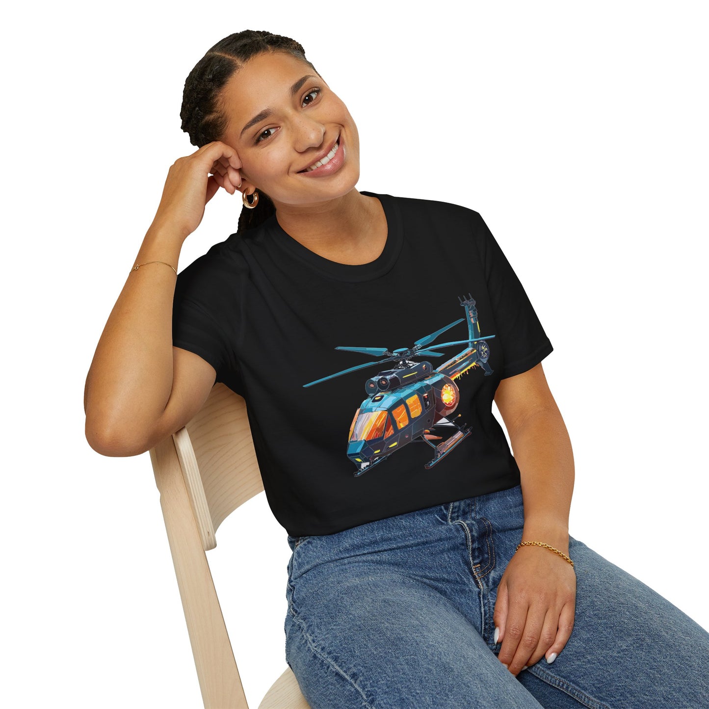 Chopper Shirt, Helicopter Shirt, Shirt with Helicopter, T Shirt with Chopper