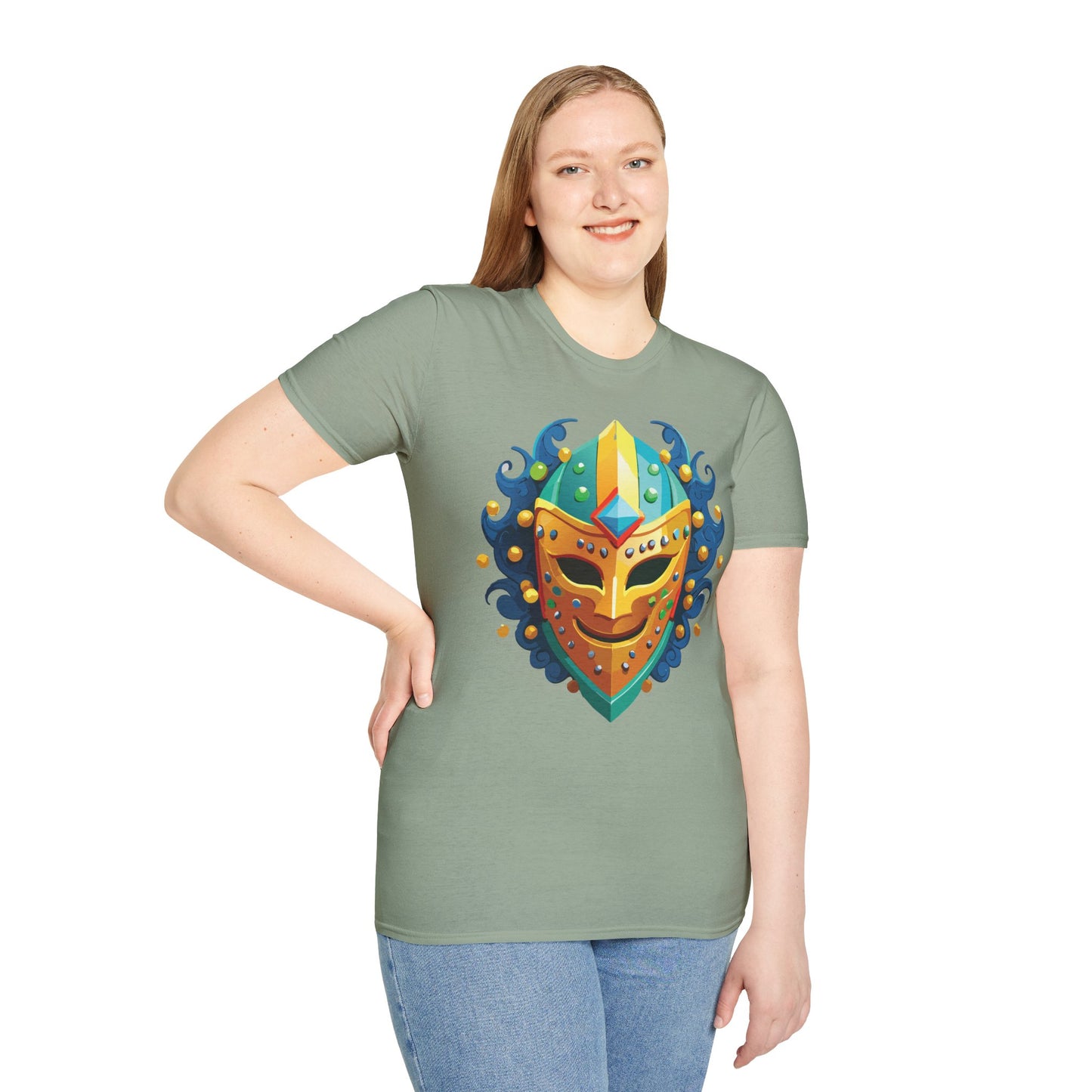 Mask Tee Shirt, Mask Shirt, Shirt with Mask, Masquerade Tees