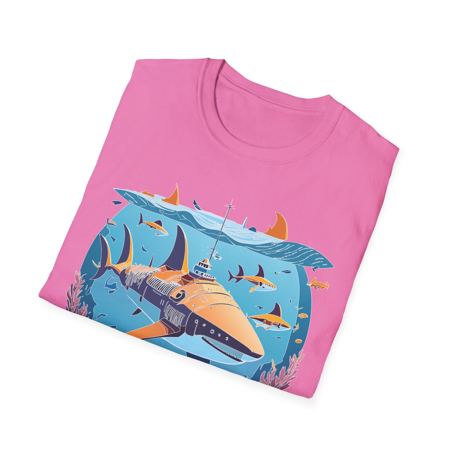 Ocean Tee Shirt, Ocean Shirt, Shirt with Ocean, U boat Tees, Shirt with U-Boat