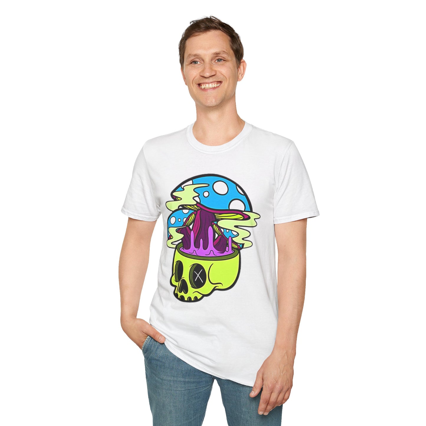 Skull Tee Shirt, Skeleton Shirt, Shirt with Skull, Shirt with Skeleton