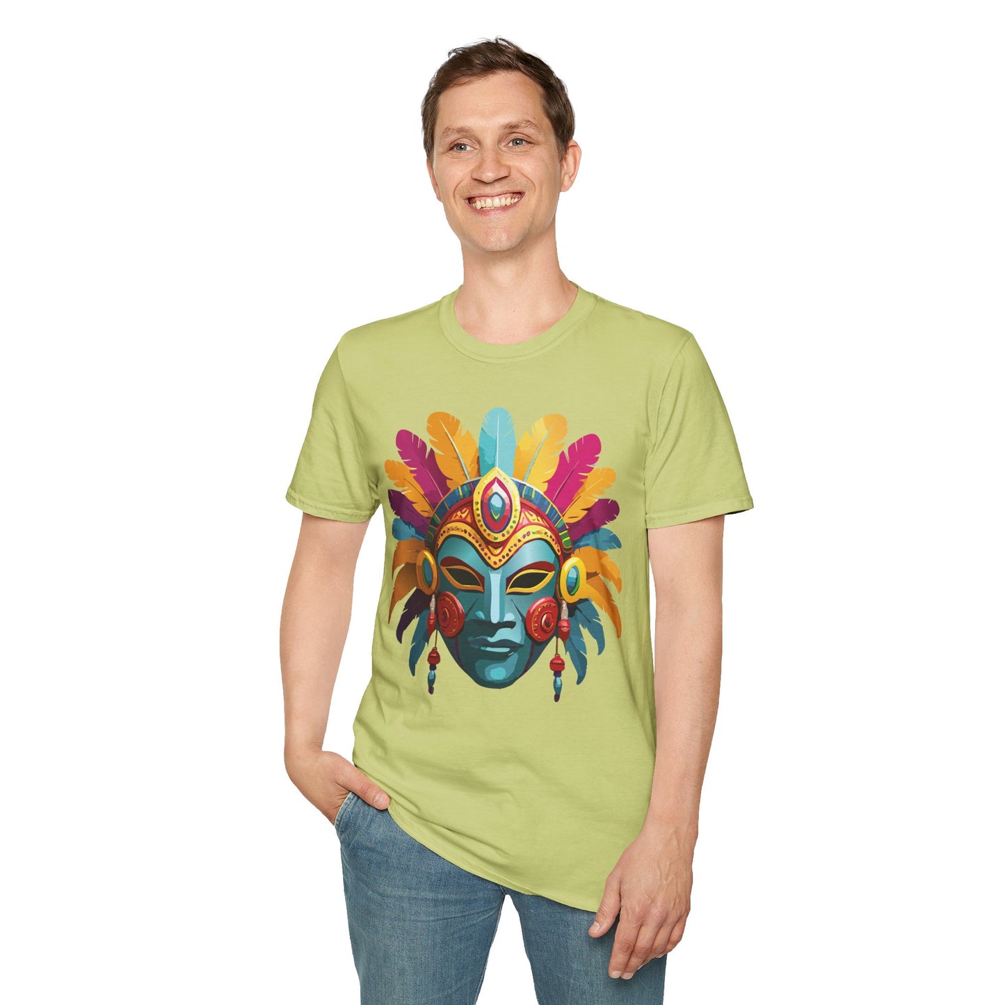 Mask Tee Shirt, Mask Shirt, Shirt with Mask, Masquerade Tees