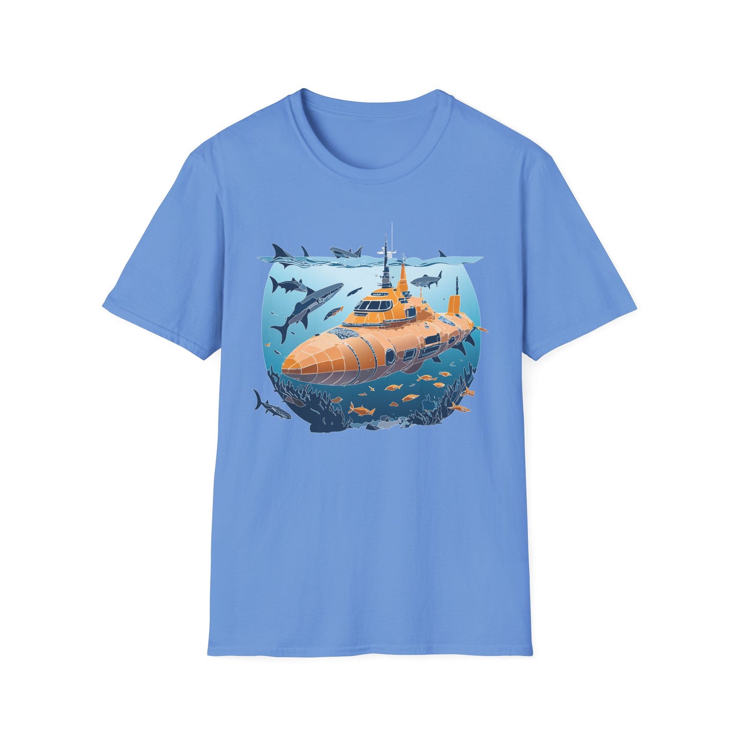 Ocean Tee Shirt, Ocean Shirt, Shirt with Ocean, U boat Tees, Shirt with U-Boat