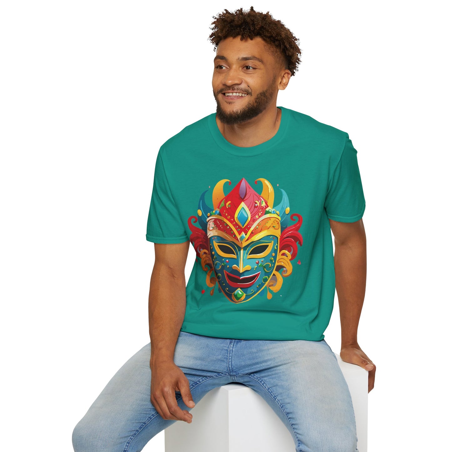 Mask Tee Shirt, Mask Shirt, Shirt with Mask, Masquerade Tees