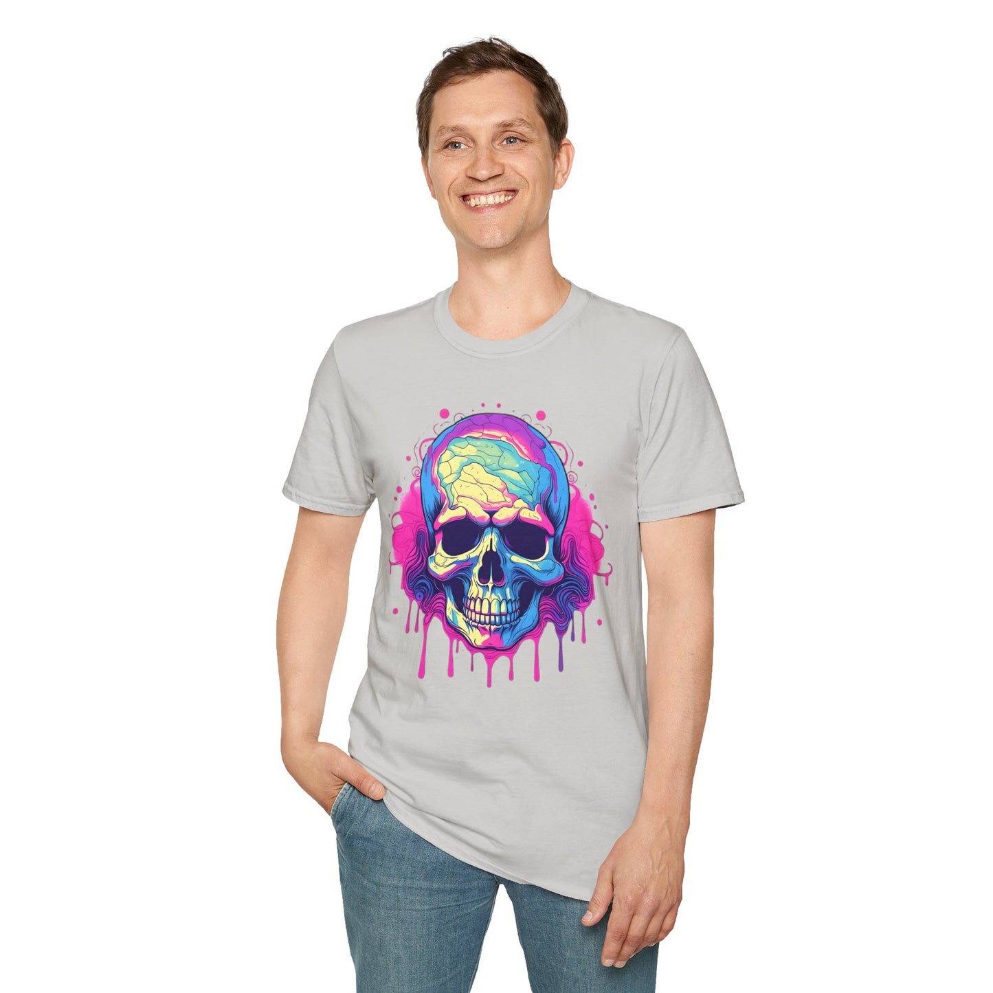 Skull Tee Shirt, Skeleton Shirt, Shirt with Skull, Shirt with Skeleton