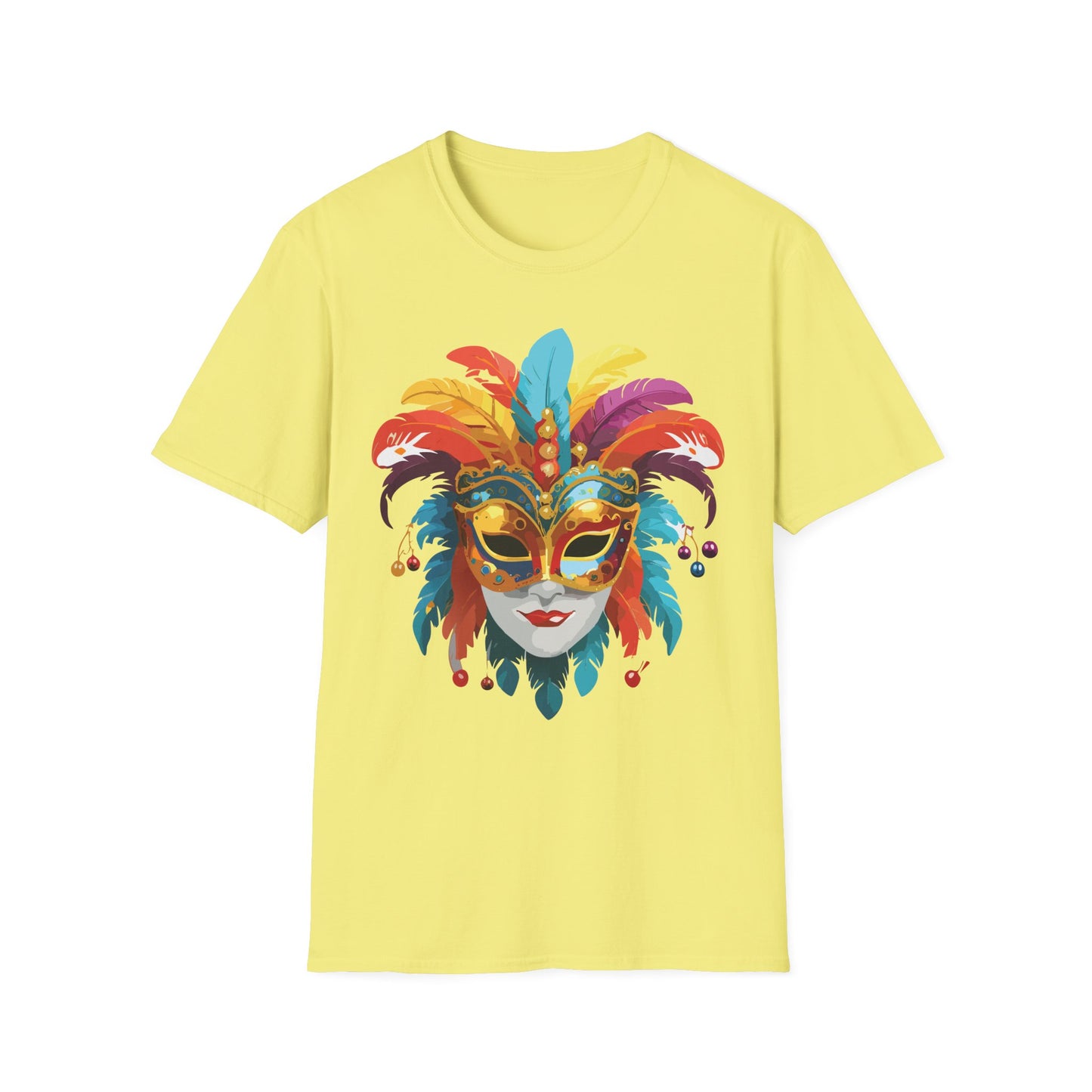 Mask Tee Shirt, Mask Shirt, Shirt with Mask, Masquerade Tees