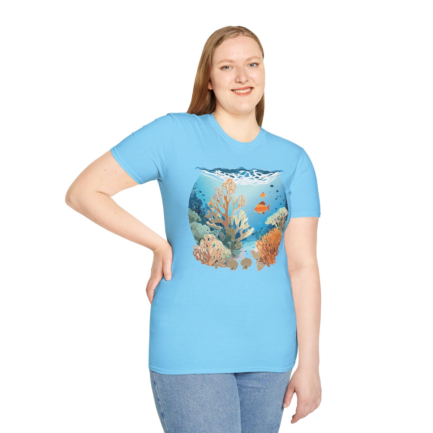 Ocean Tee Shirt, Ocean Shirt, Shirt with Ocean, U boat Tees, Shirt with U-Boat