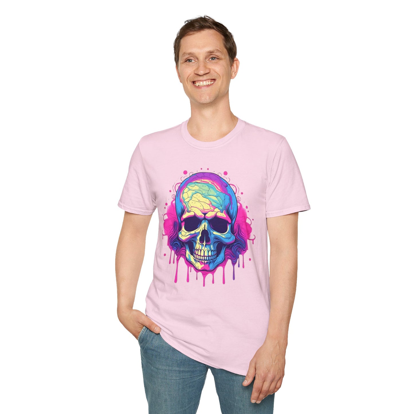 Skull Tee Shirt, Skeleton Shirt, Shirt with Skull, Shirt with Skeleton