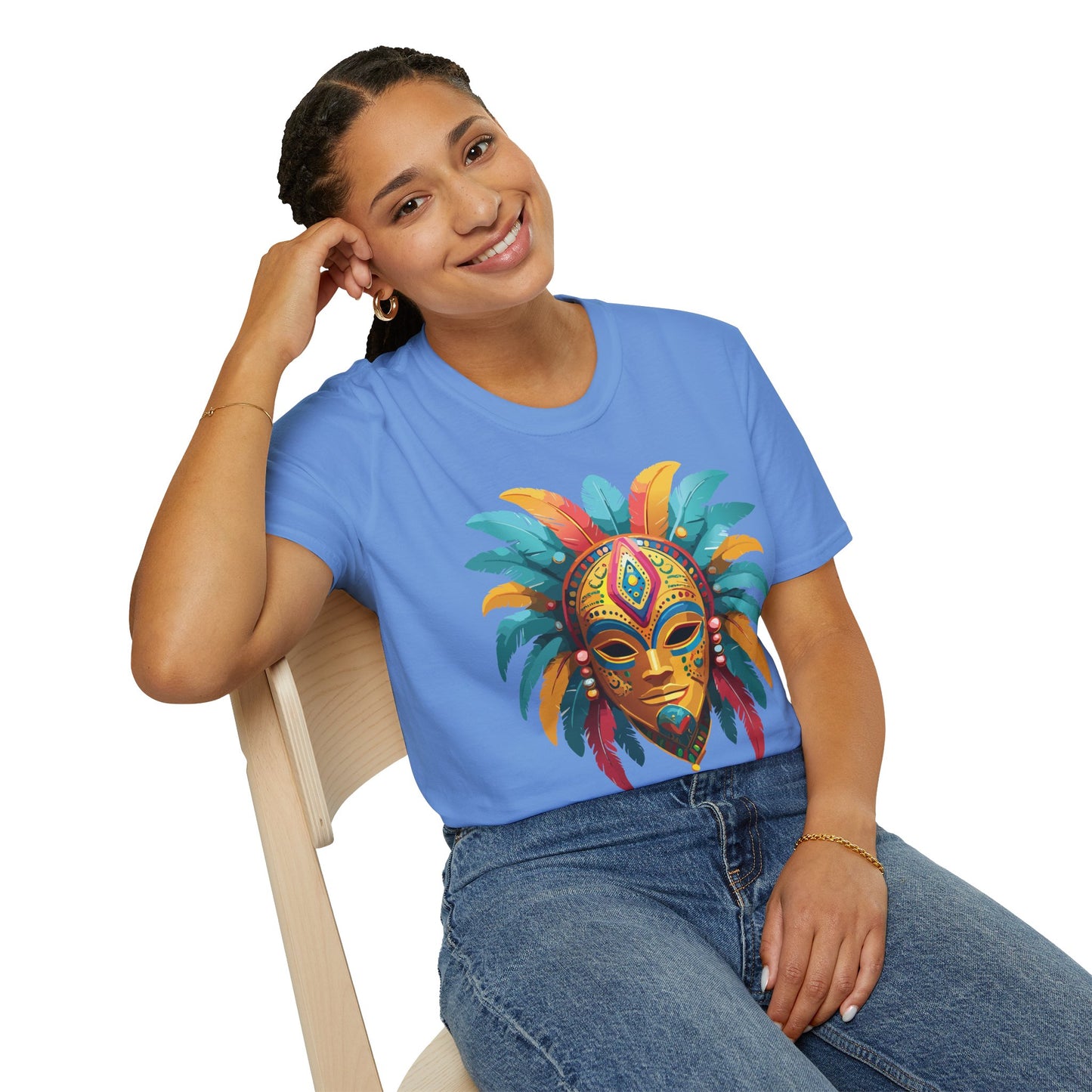 Mask Tee Shirt, Mask Shirt, Shirt with Mask, Masquerade Tees