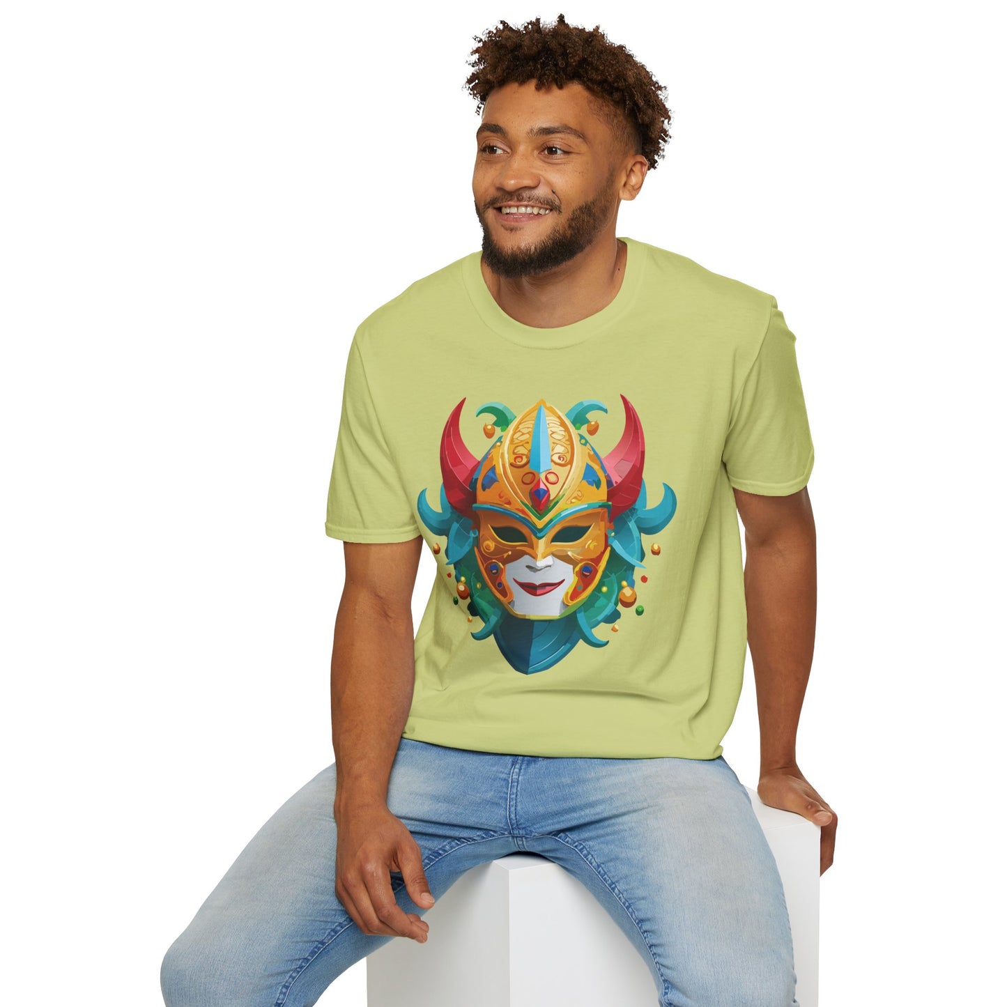 Mask Tee Shirt, Mask Shirt, Shirt with Mask, Masquerade Tees