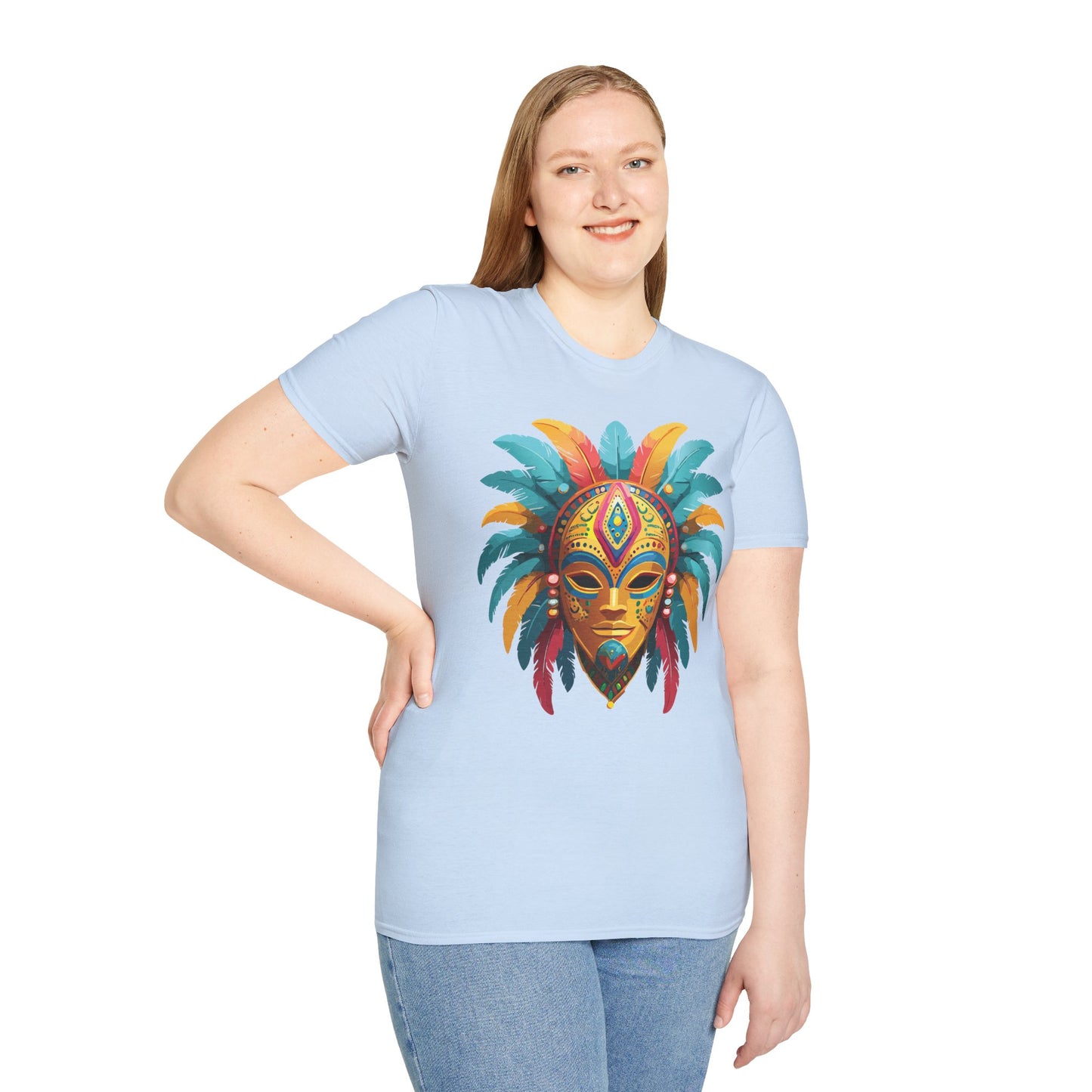 Mask Tee Shirt, Mask Shirt, Shirt with Mask, Masquerade Tees