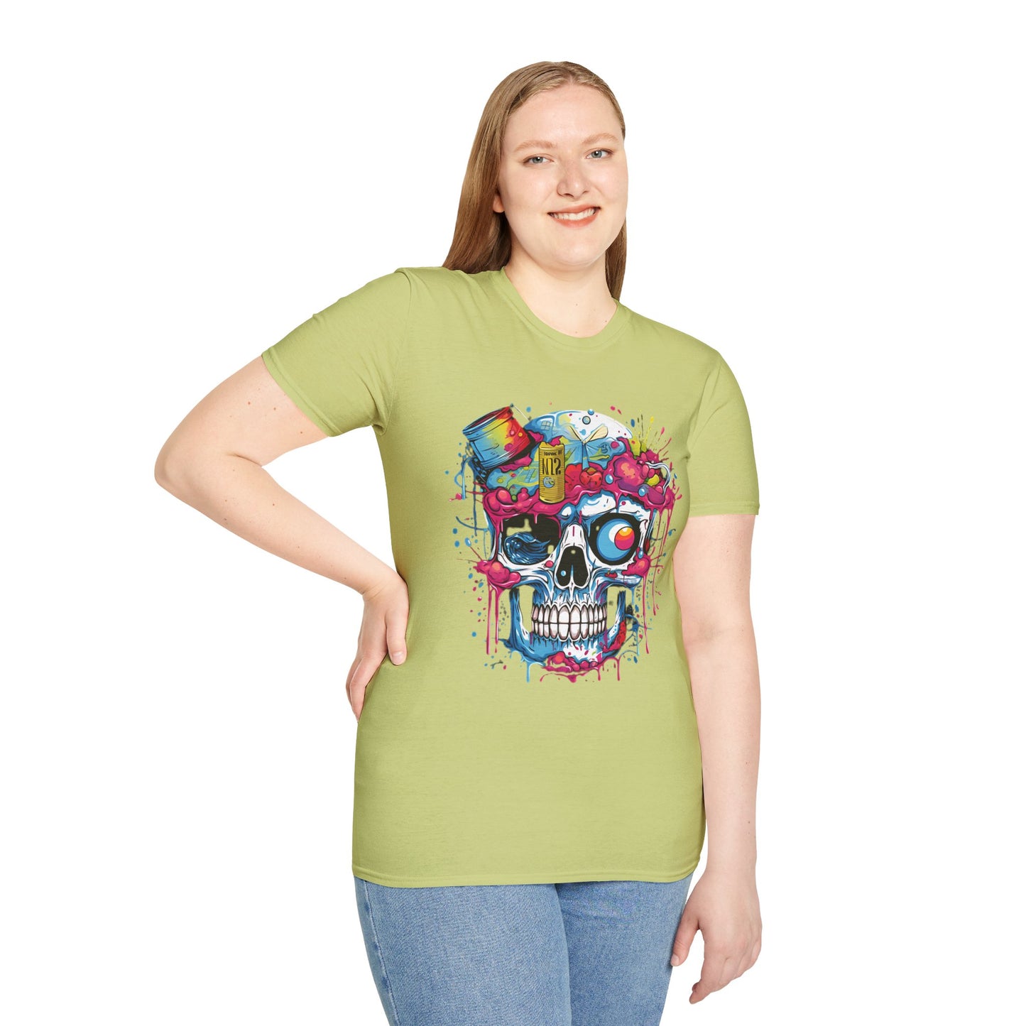 Skull Tee Shirt, Skeleton Shirt, Shirt with Skull, Shirt with Skeleton