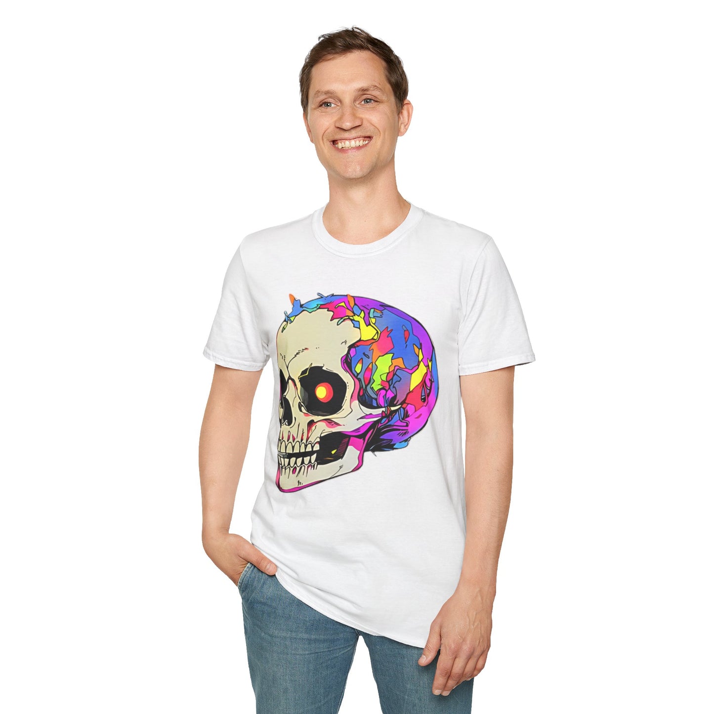 Skull Tee Shirt, Skeleton Shirt, Shirt with Skull, Shirt with Skeleton