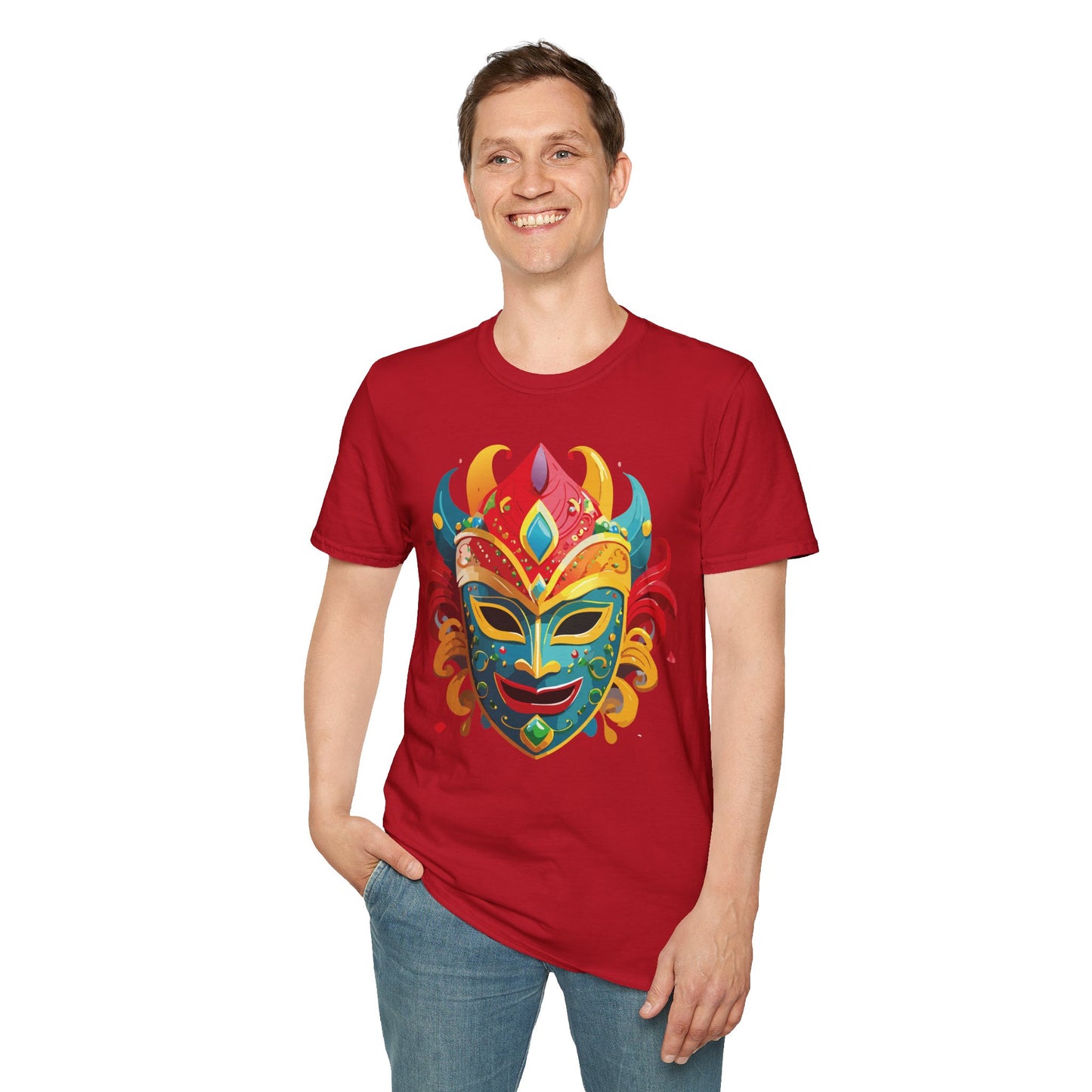 Mask Tee Shirt, Mask Shirt, Shirt with Mask, Masquerade Tees