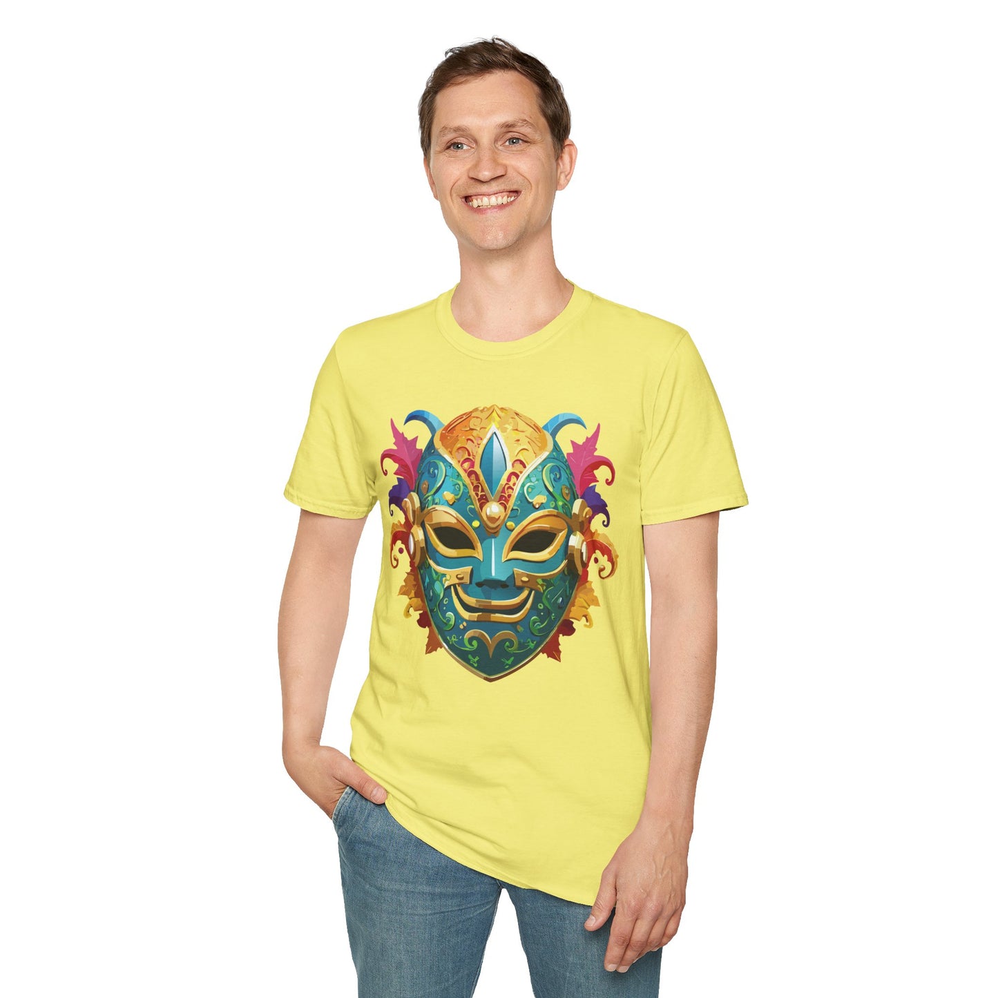 Mask Tee Shirt, Mask Shirt, Shirt with Mask, Masquerade Tees
