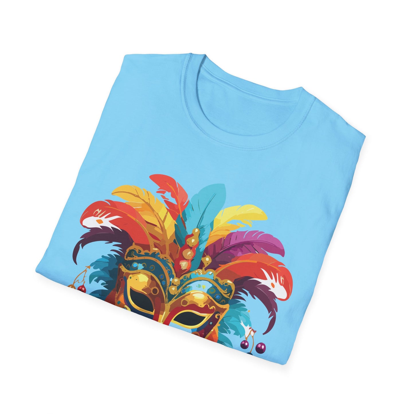 Mask Tee Shirt, Mask Shirt, Shirt with Mask, Masquerade Tees