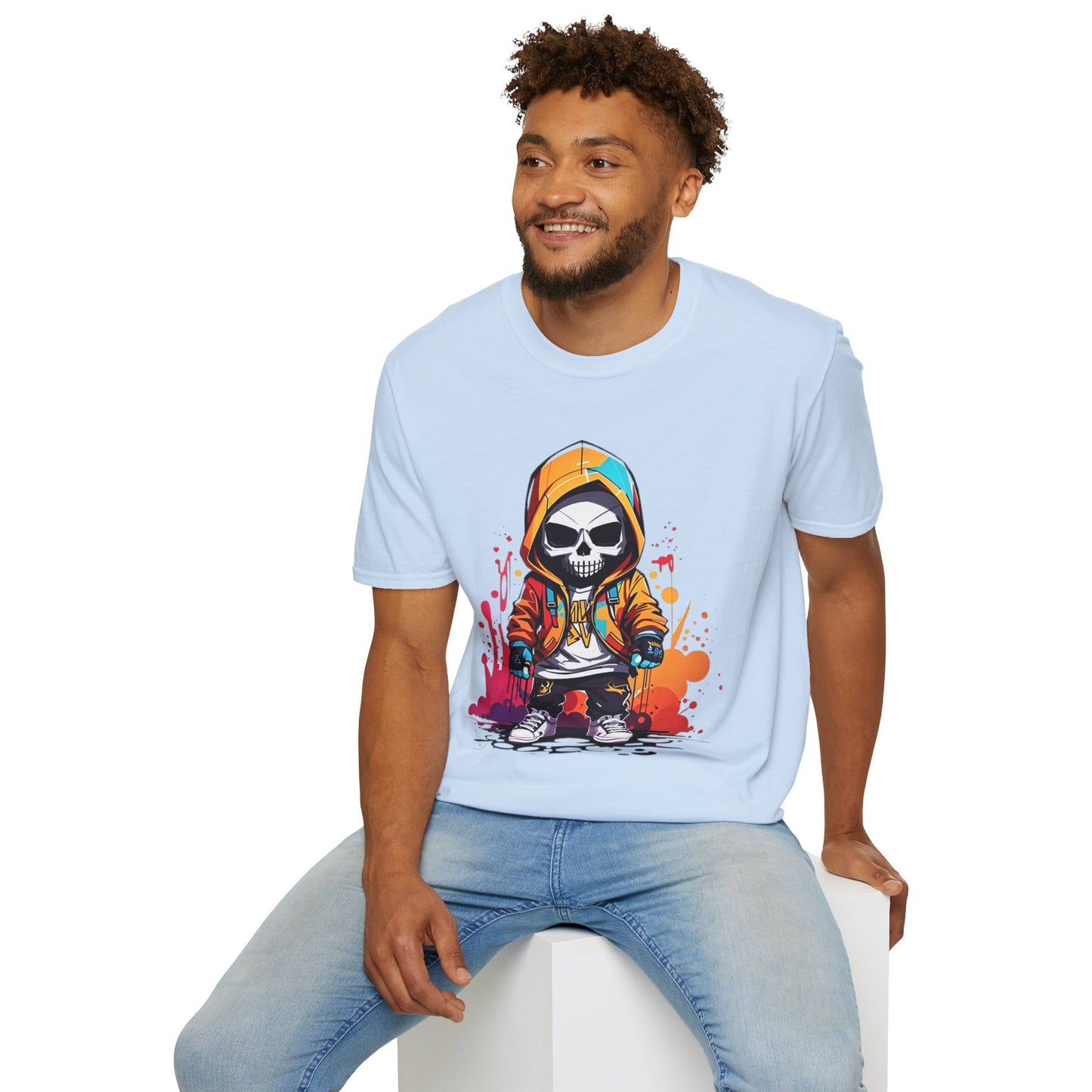 Skull Tee Shirt, Skeleton Shirt, Shirt with Skull, Shirt with Skeleton