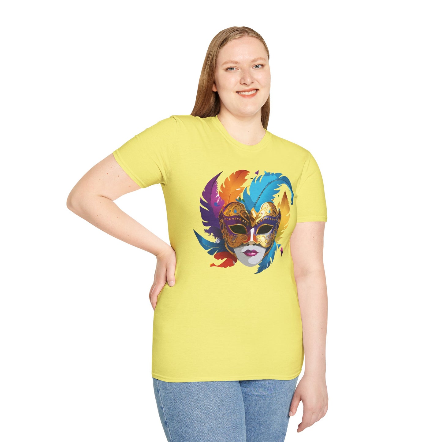 Mask Tee Shirt, Mask Shirt, Shirt with Mask, Masquerade Tees