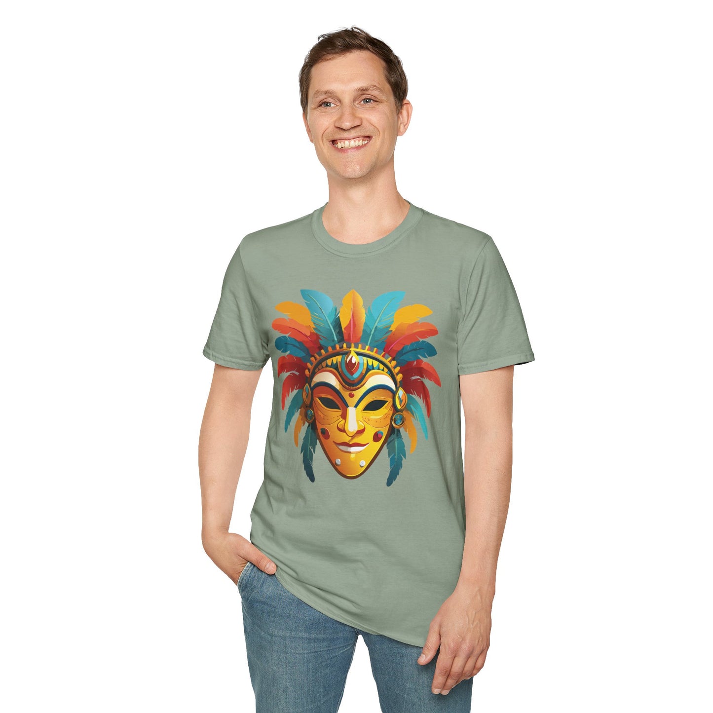 Mask Tee Shirt, Mask Shirt, Shirt with Mask, Masquerade Tees