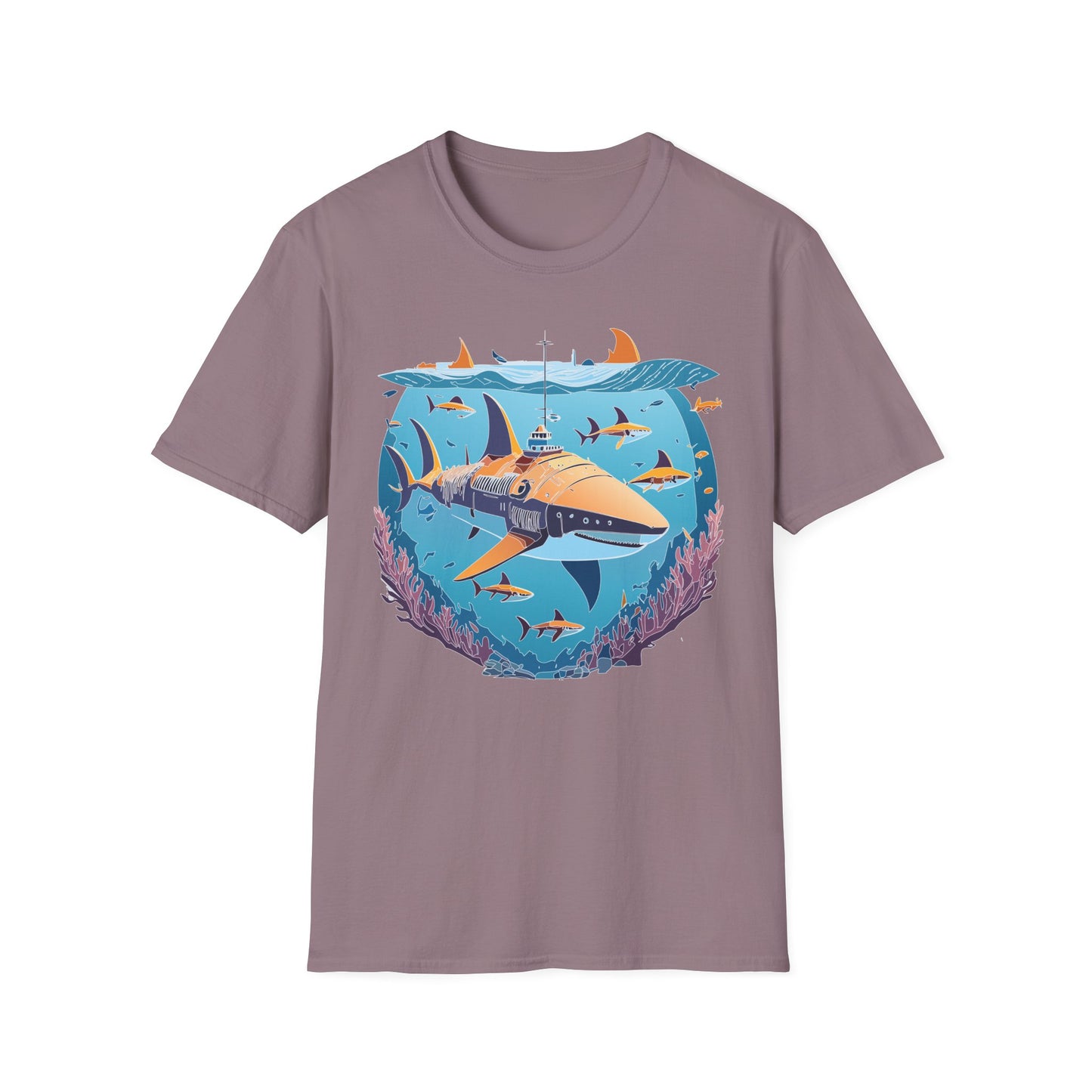 Ocean Tee Shirt, Ocean Shirt, Shirt with Ocean, U boat Tees, Shirt with U-Boat