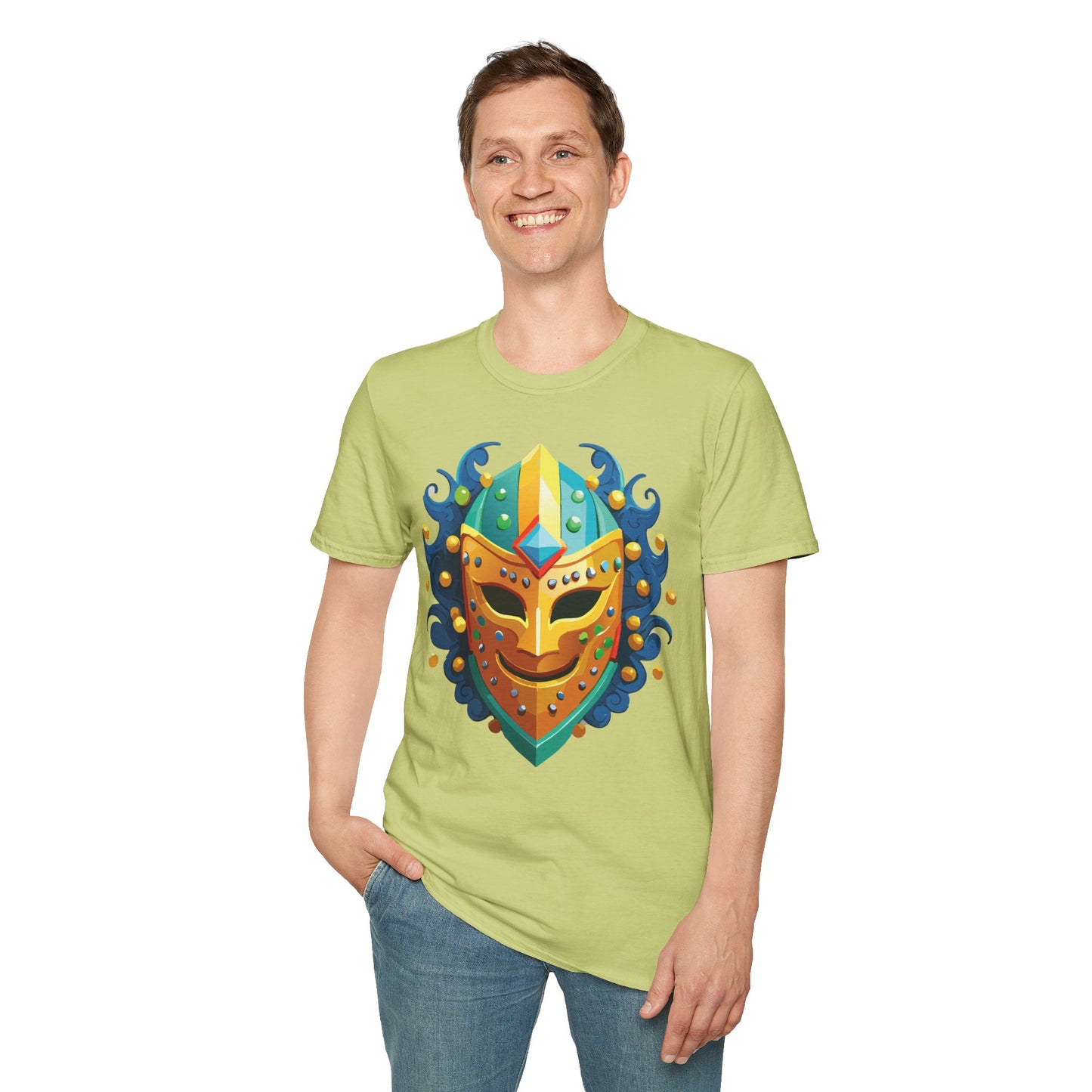 Mask Tee Shirt, Mask Shirt, Shirt with Mask, Masquerade Tees