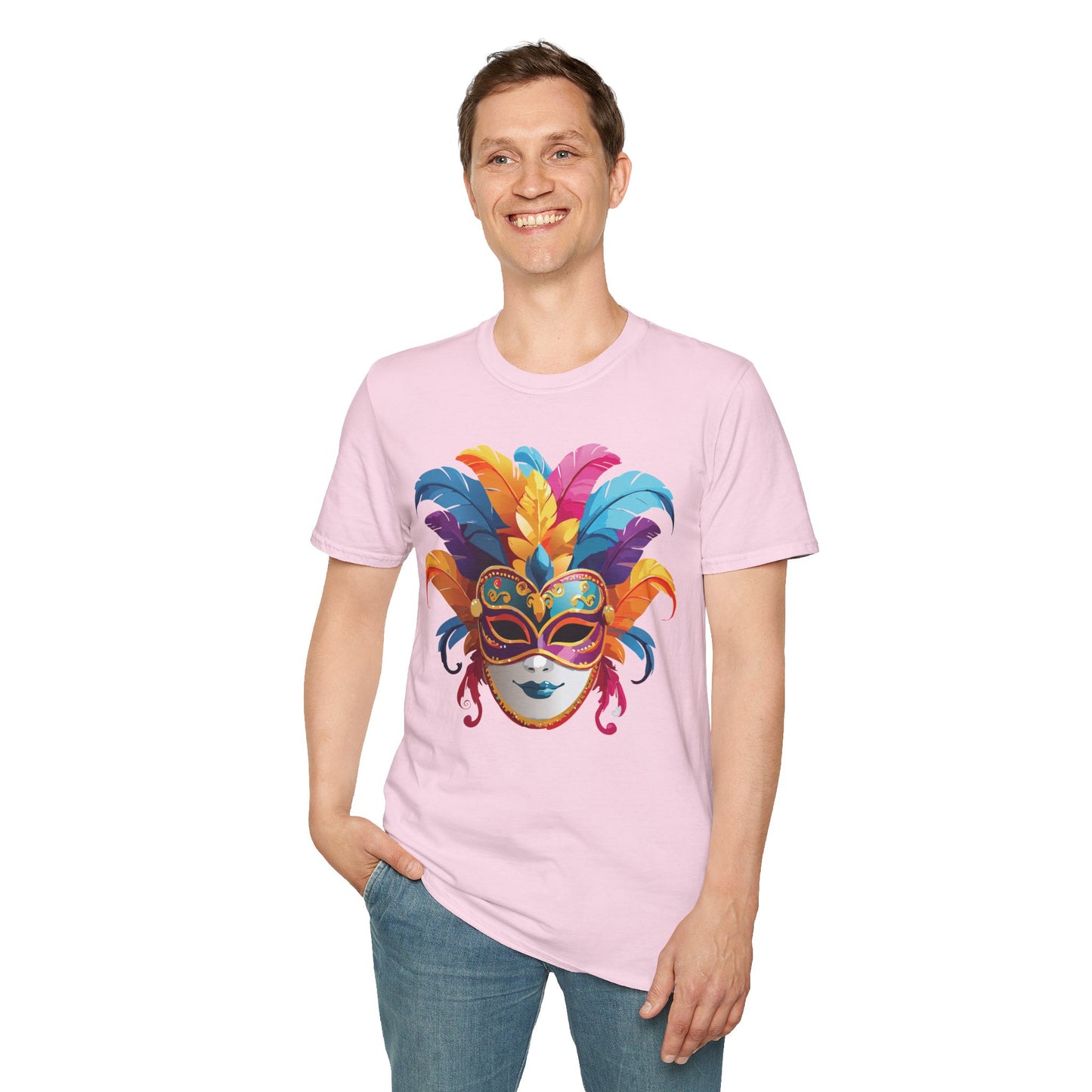 Mask Tee Shirt, Mask Shirt, Shirt with Mask, Masquerade Tees