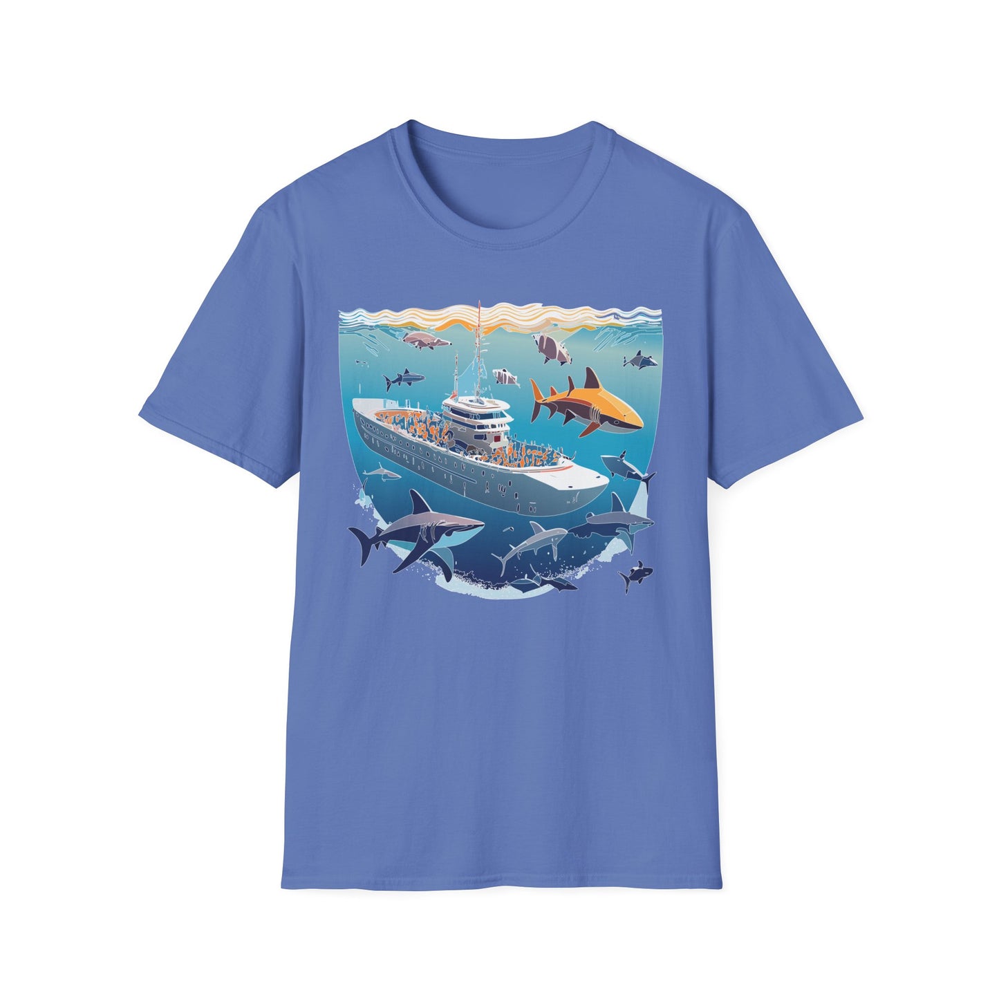 Ocean Tee Shirt, Ocean Shirt, Shirt with Ocean, U boat Tees, Shirt with U-Boat