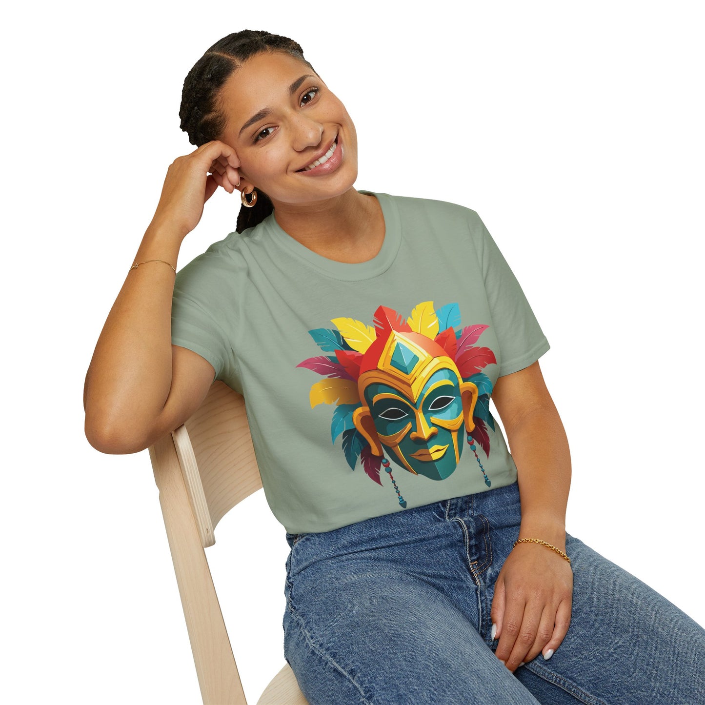 Mask Tee Shirt, Mask Shirt, Shirt with Mask, Masquerade Tees