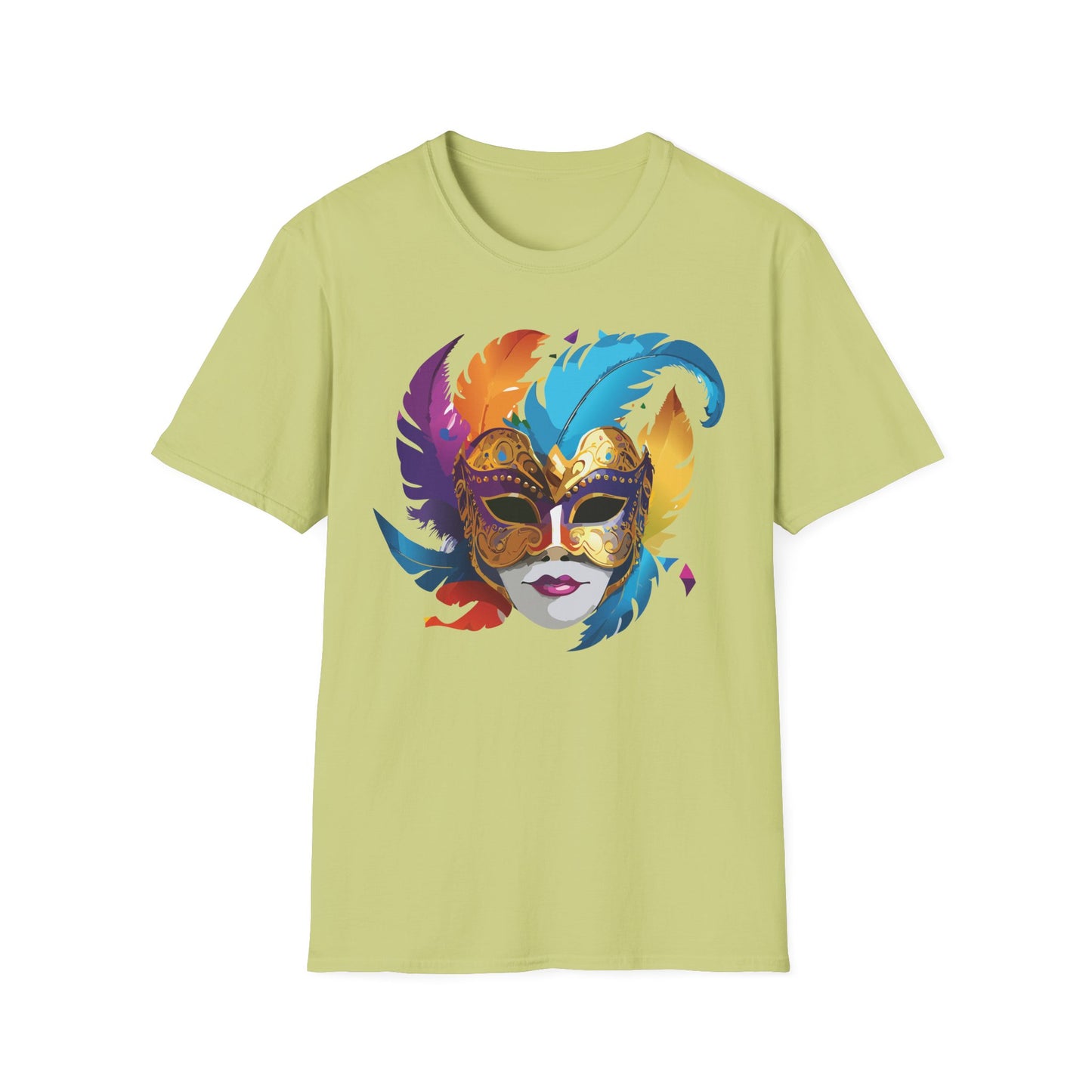 Mask Tee Shirt, Mask Shirt, Shirt with Mask, Masquerade Tees