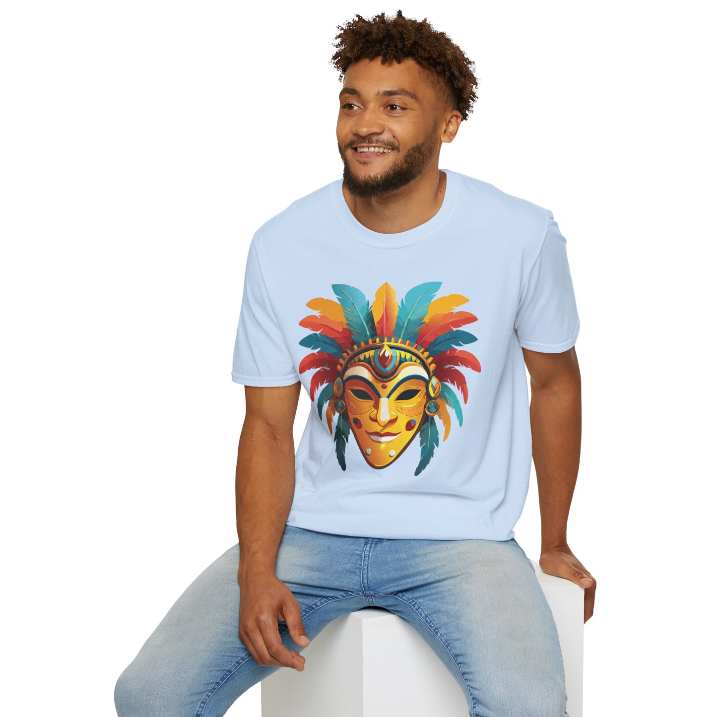 Mask Tee Shirt, Mask Shirt, Shirt with Mask, Masquerade Tees